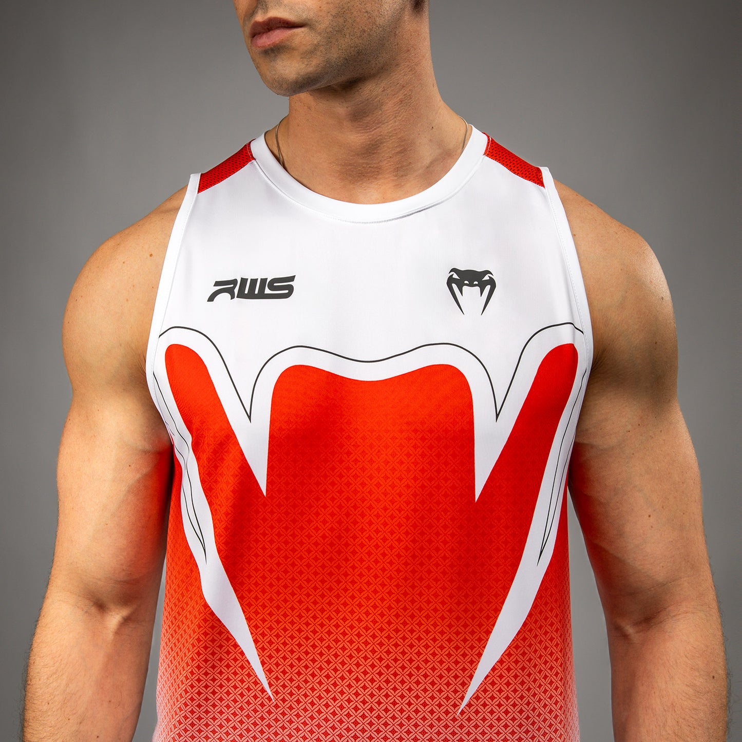 Venum x RWS 2.0 Men’s Dry-Tech Tank Top – Weiß/Rot