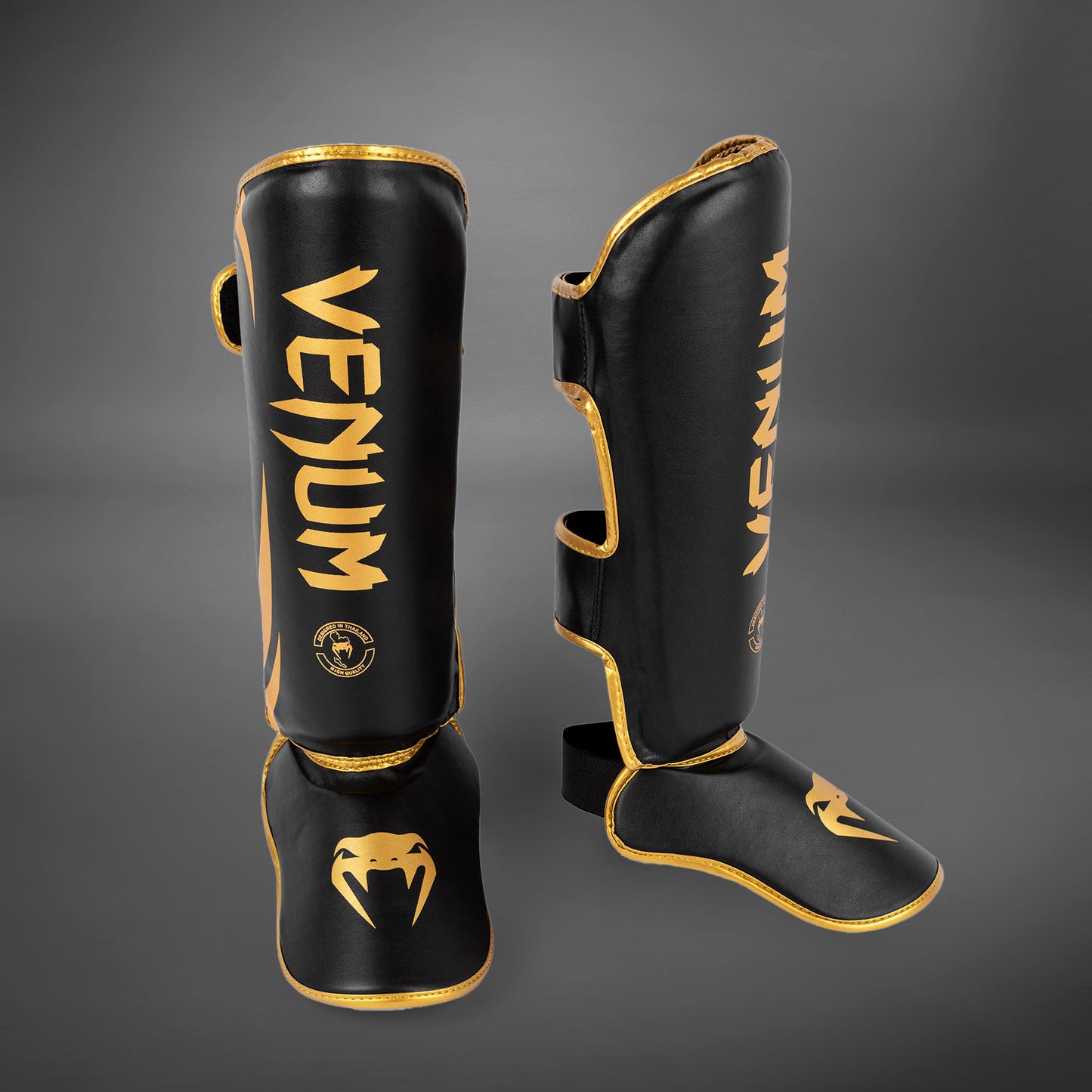 Venum Challenger Standup-Schienbeinschoner – Schwarz/Gold
