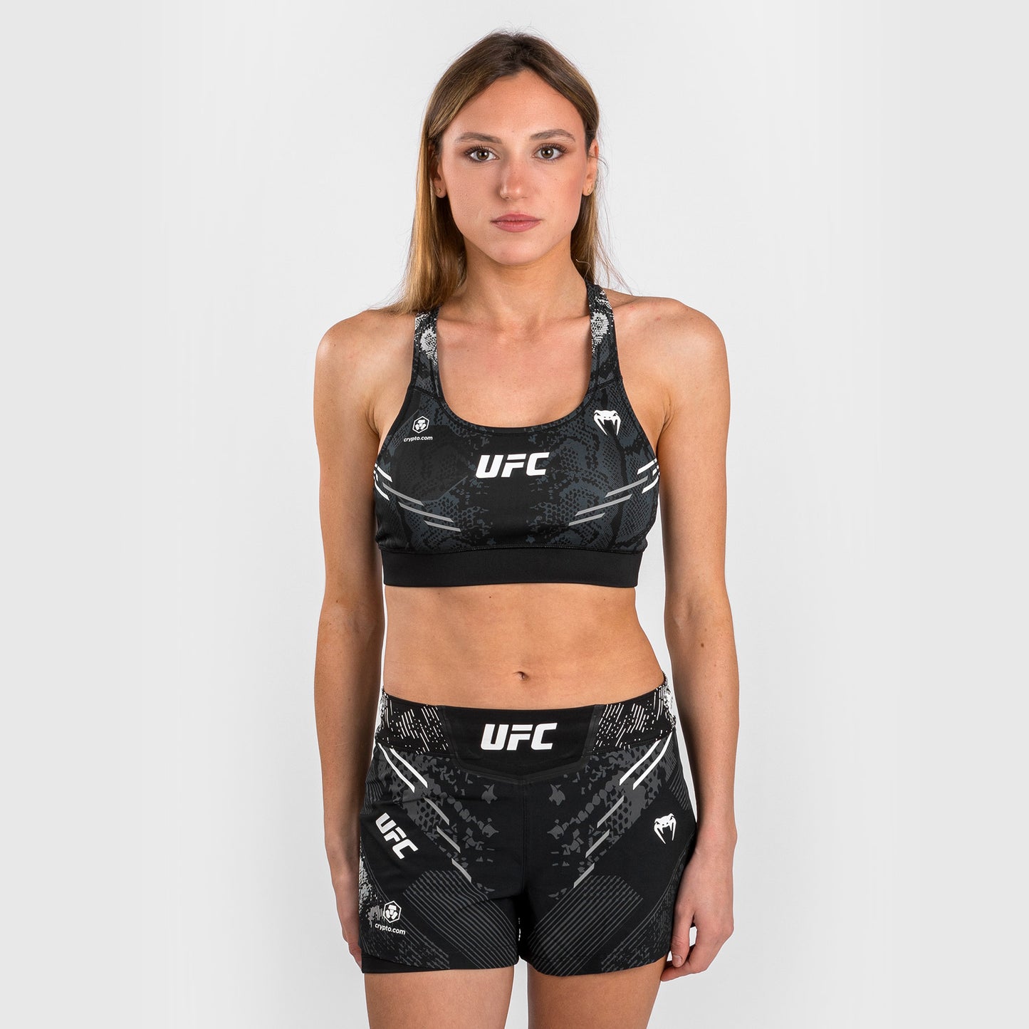 UFC Adrenaline by Venum Authentic Fight Night Sport-BH für Frauen - Schwarz