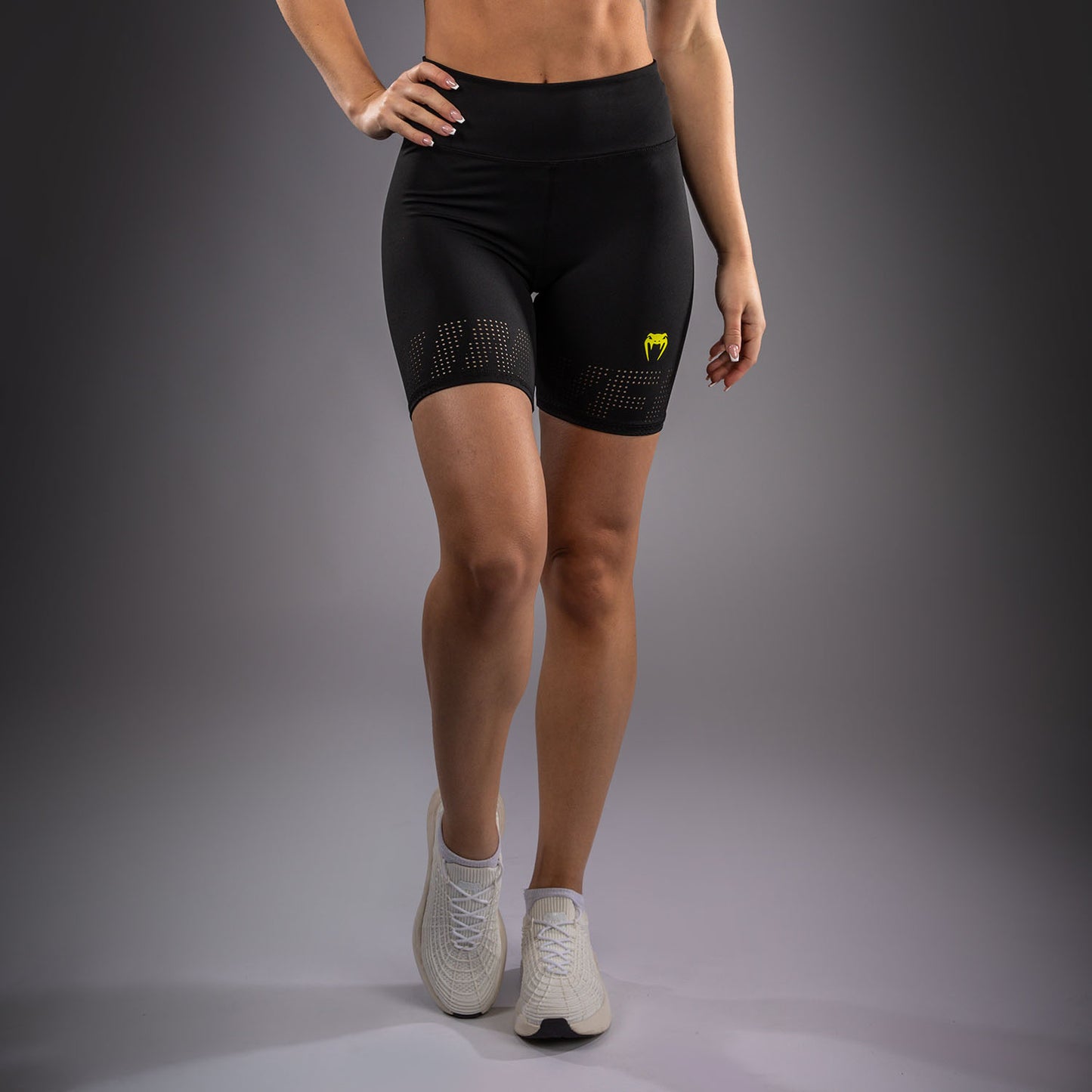Venum Lazer Kompressionsshorts für Damen - Schwarz/Gelb
