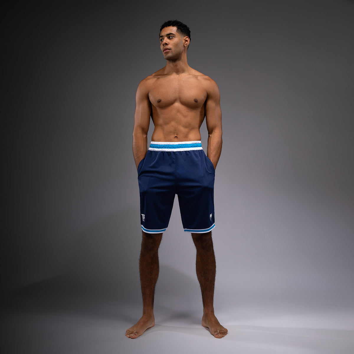 Venum x Top Rank Original Herren Basketballshorts - Marineblau