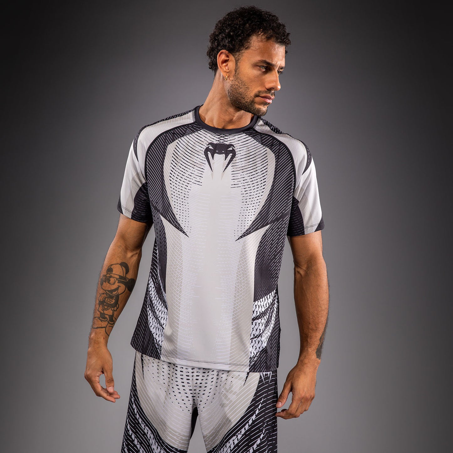Venum Galactic 3.0 Dry-Tech T-Shirt - Cremeweiß/Schwarz