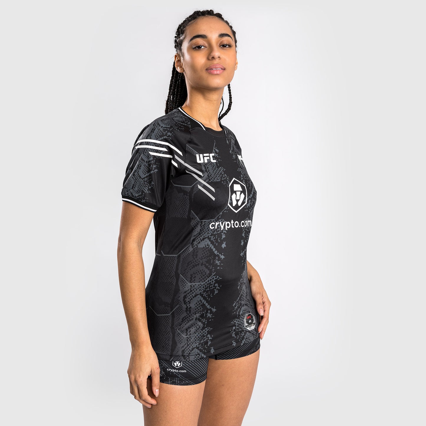 UFC Adrenaline by Venum Authentic Fight Night Walkout-Trikot für Frauen - Schwarz