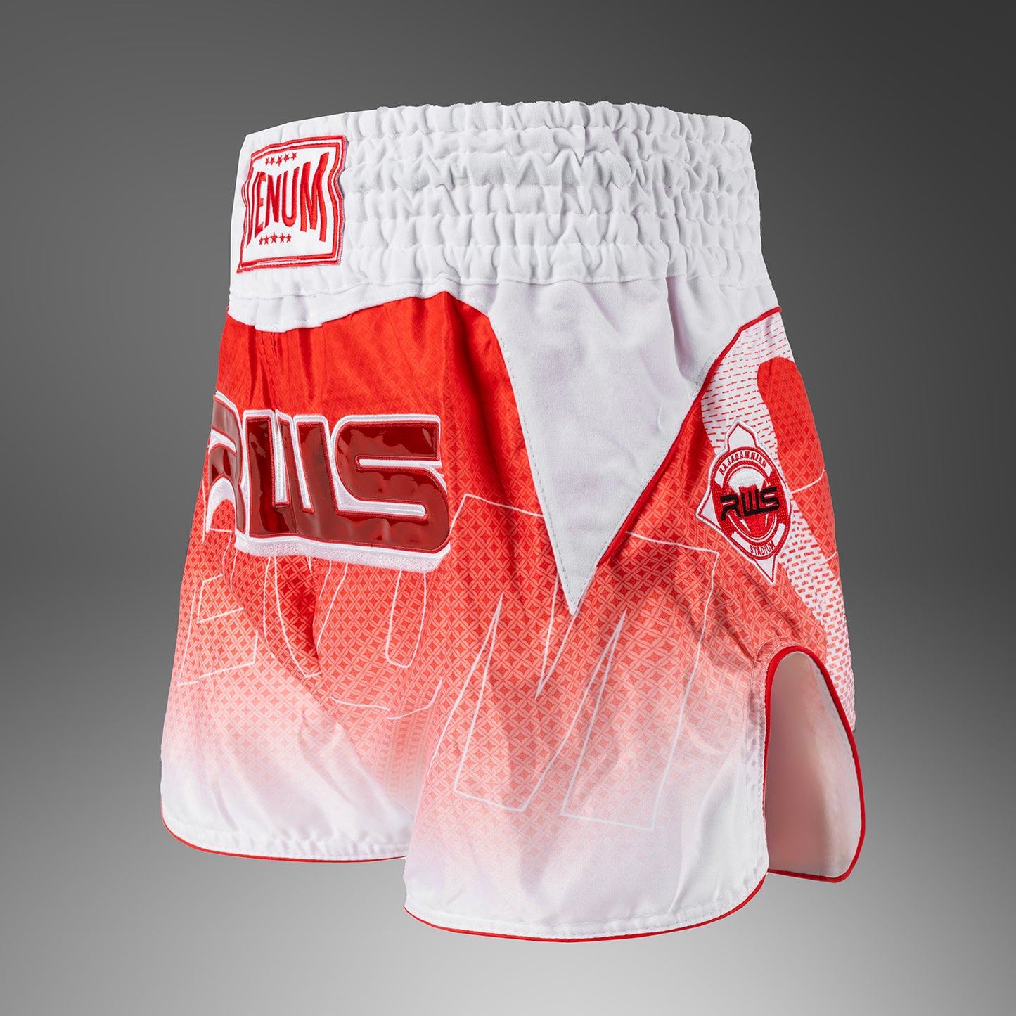 Venum x RWS 2.0 Muay Thai Shorts – Weiß/Rot