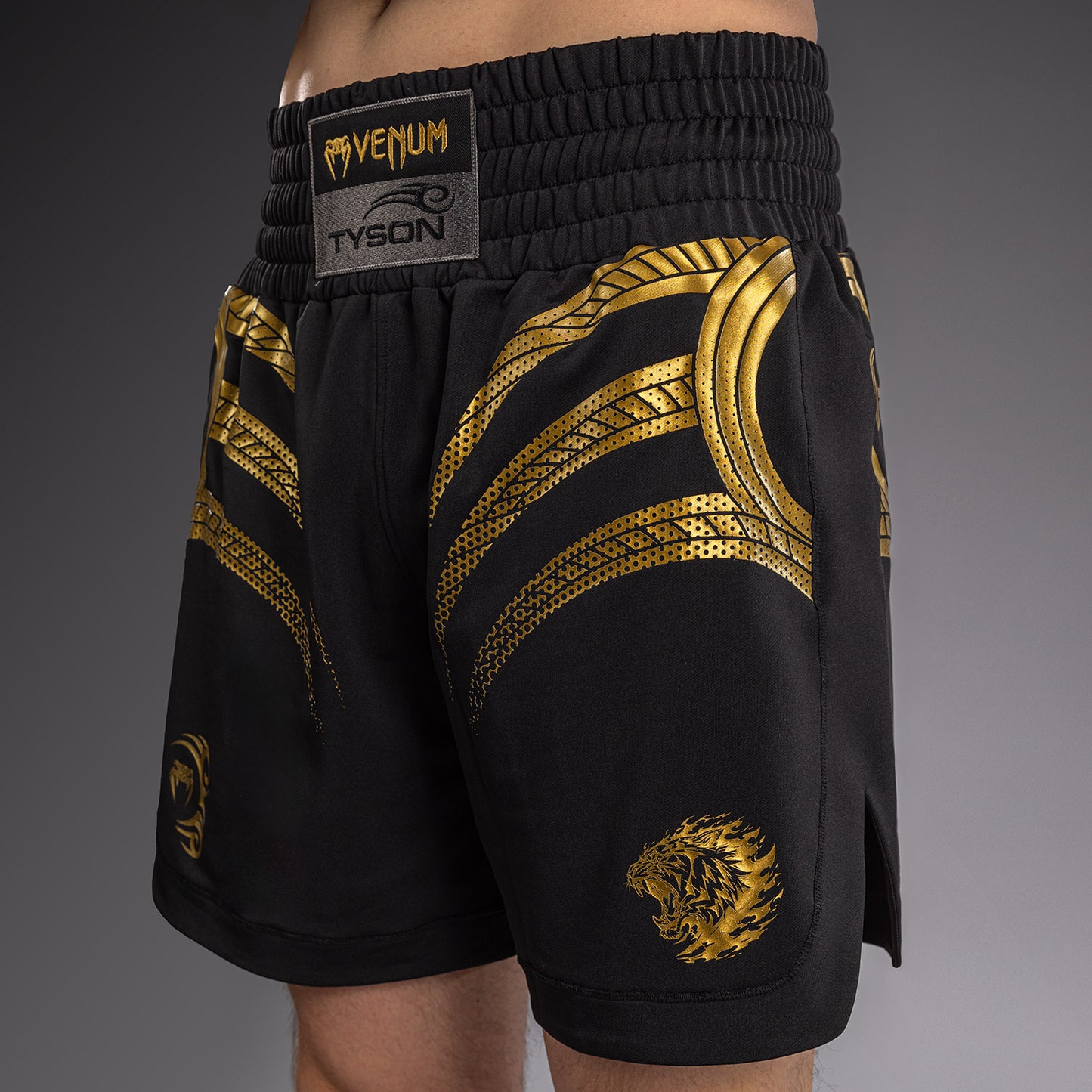 Venum x Mike Tyson Tiger Boxshorts - Schwarz/Gold