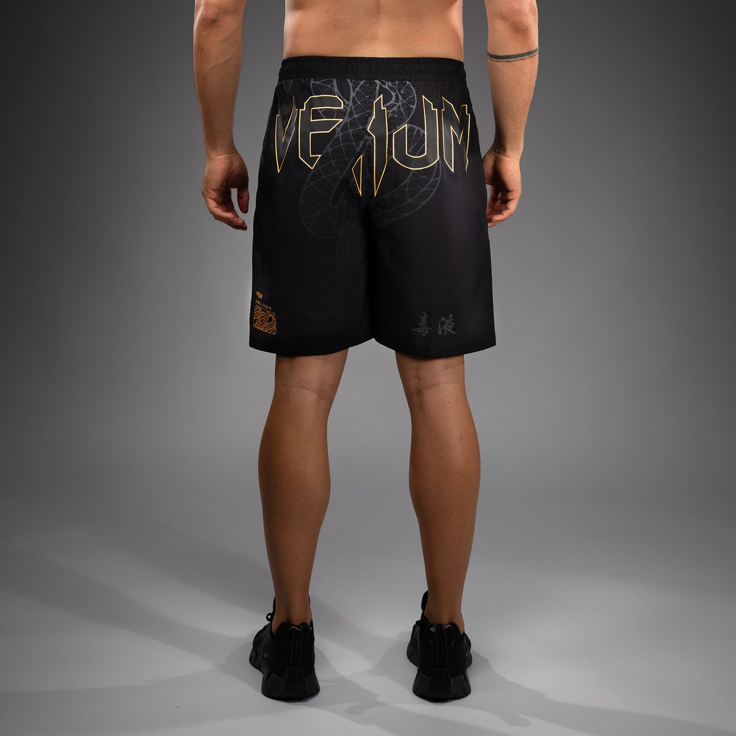 Venum Serpenti Trainingsshorts – Schwarz/Silber/Gold