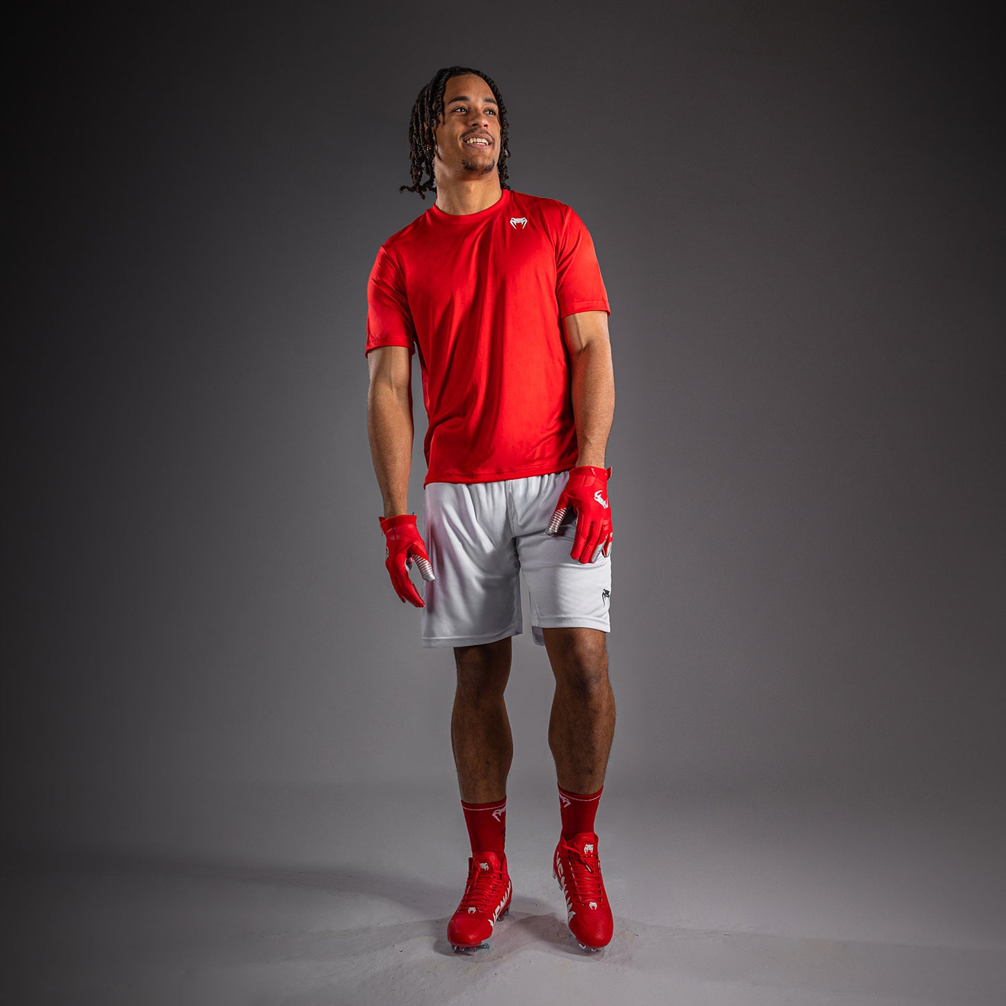 Venum Lineup Performance Kurzarm T-Shirt - Rot/Weiß