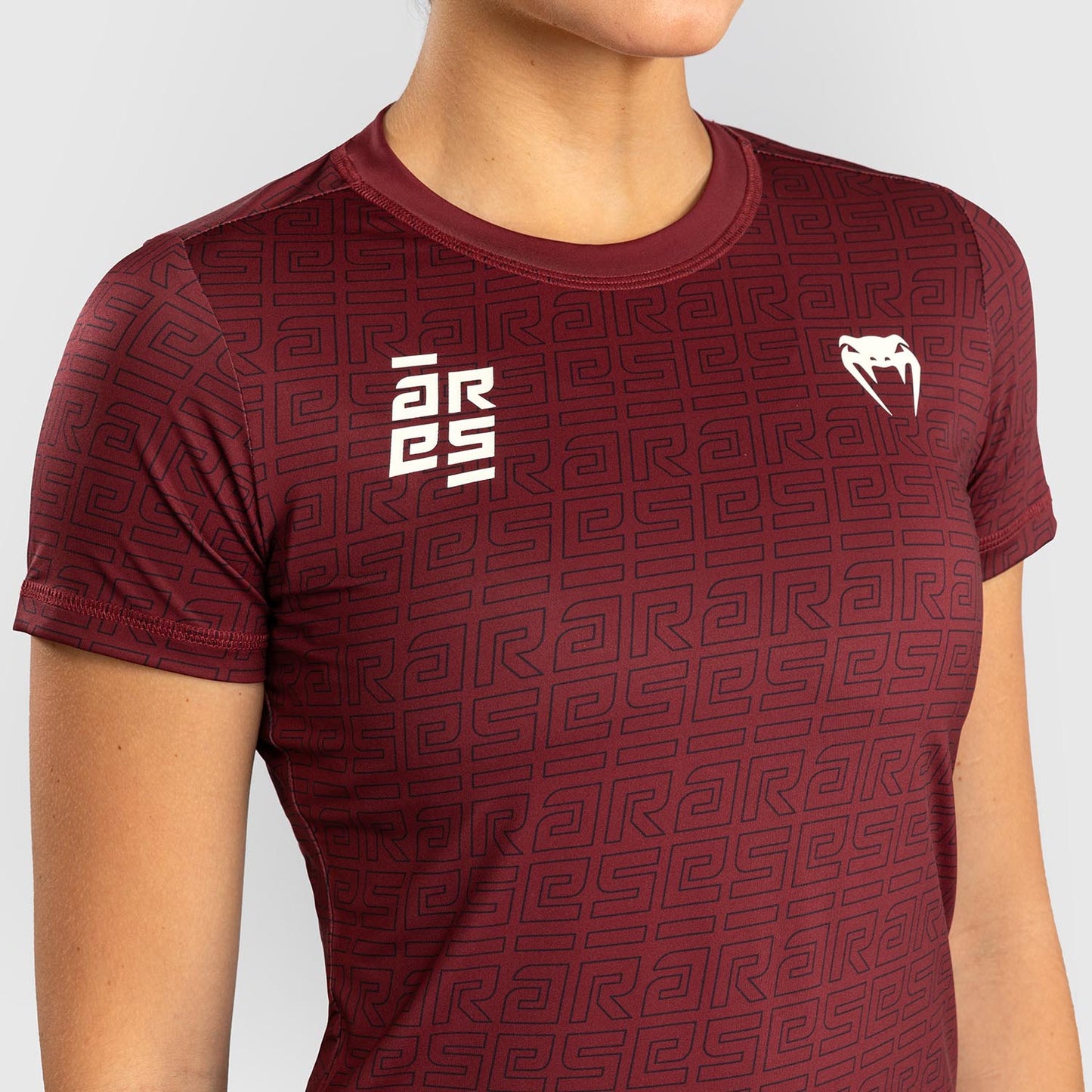 Venum x Ares Damen Dry-Tech T-shirt - Burgunder