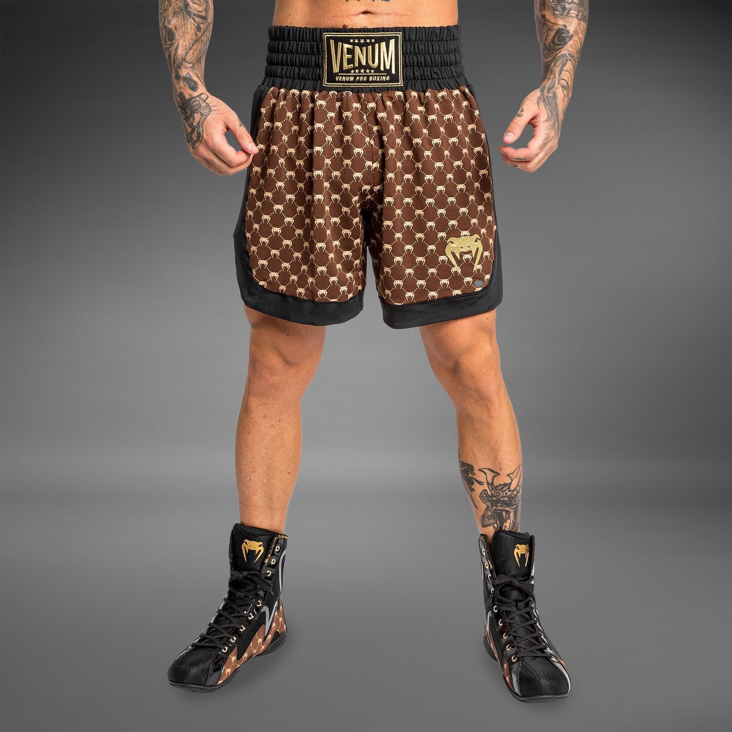 Venum Monogram Boxershorts - Schwarz/Braun