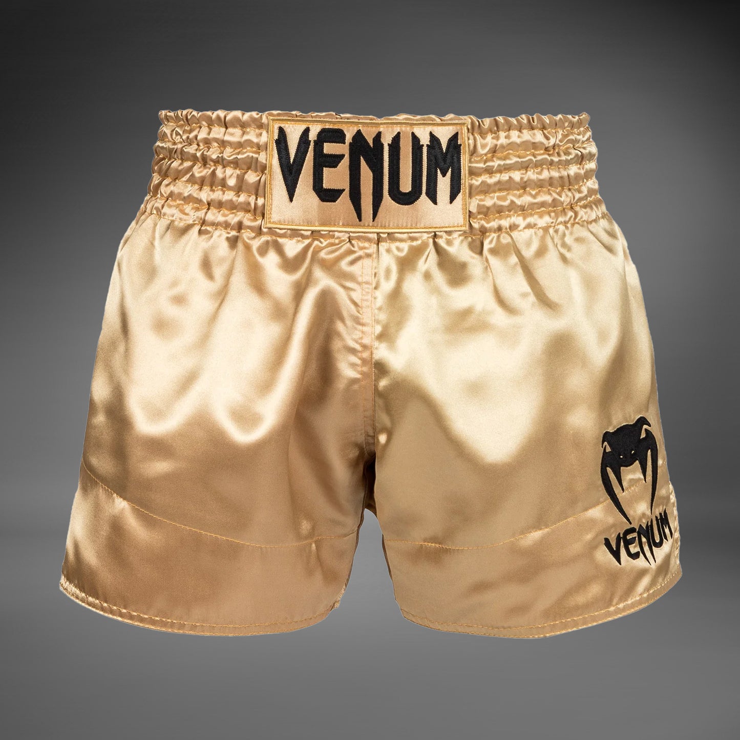 Venum Klassische Thai-Boxshorts Gold/Schwarz