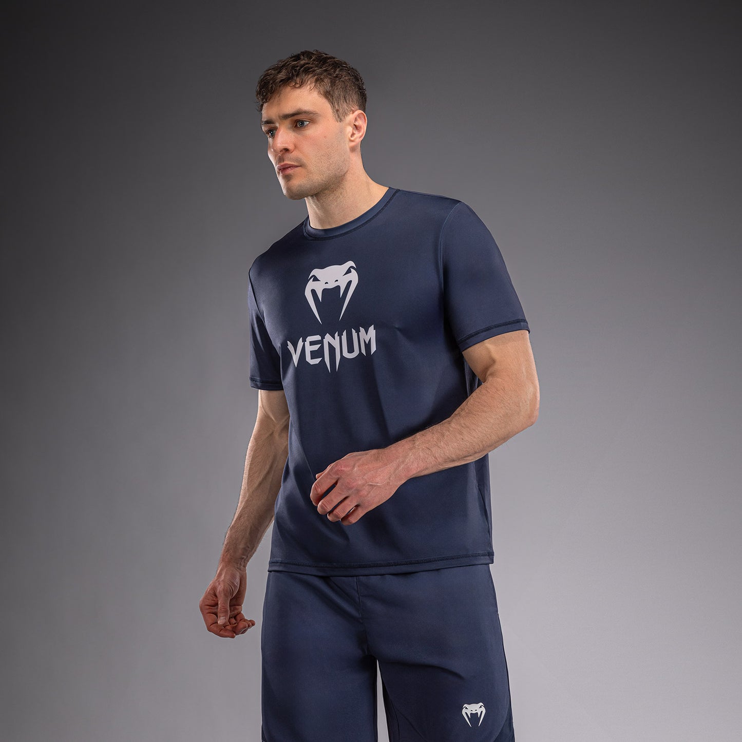 Venum Classic Dry Tech T-Shirt - Marineblau/Weiß