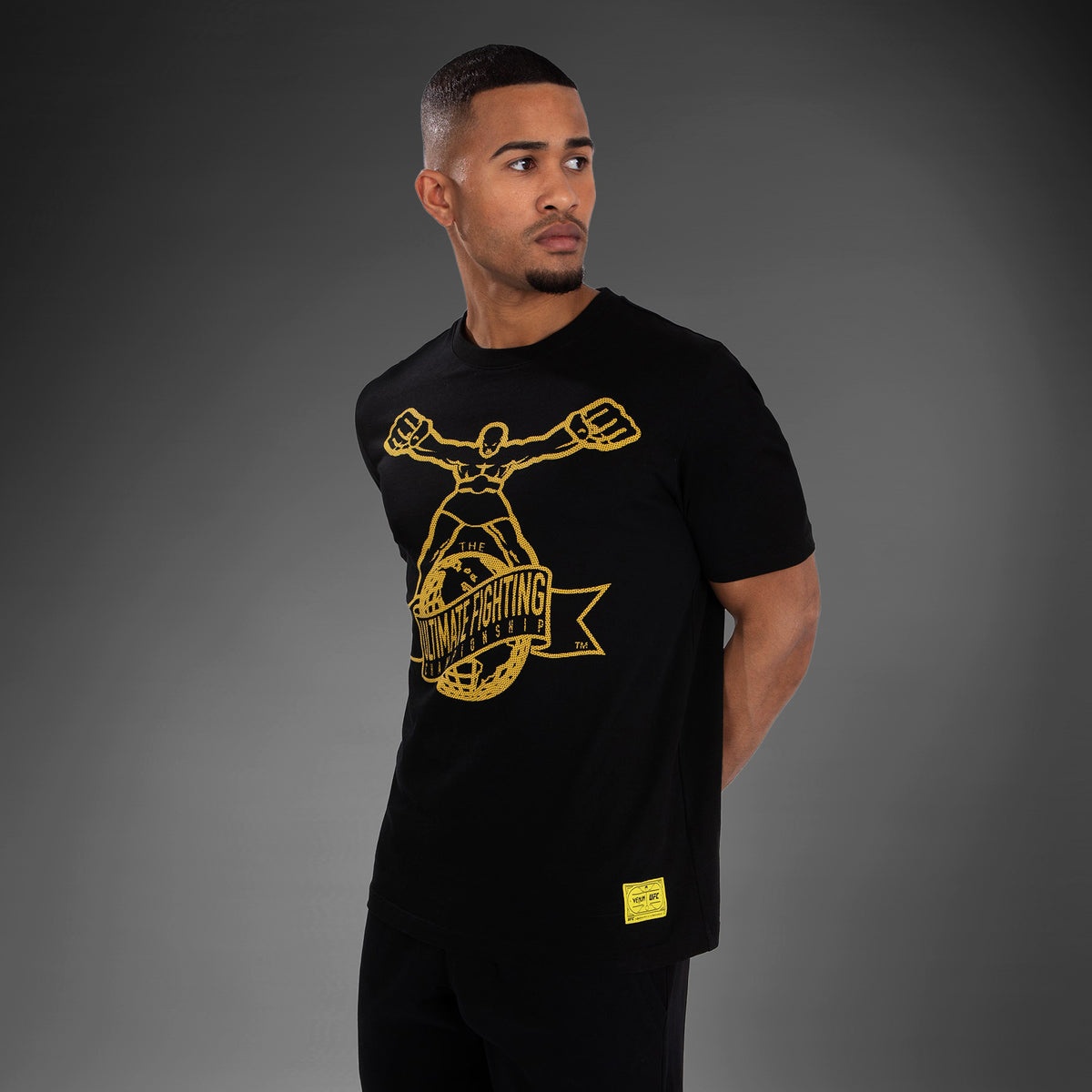 UFC by Venum Ulti-Man T-Shirt - Schwarz/gelb