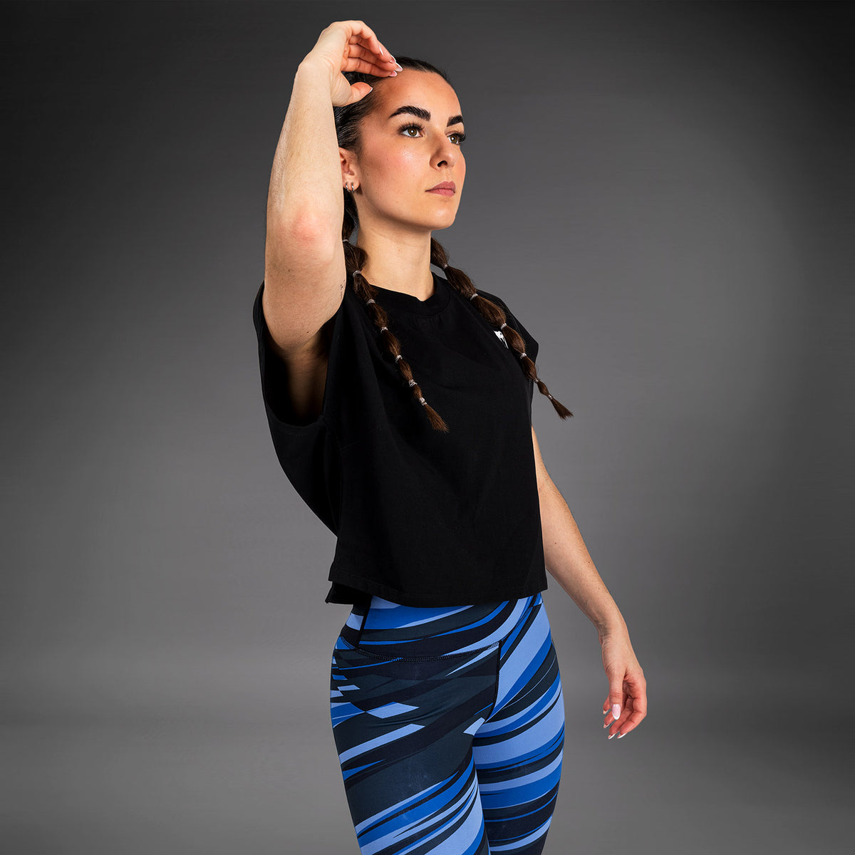 Venum Abyss Frauen Cropped T-Shirt - Tiefes Schwarz