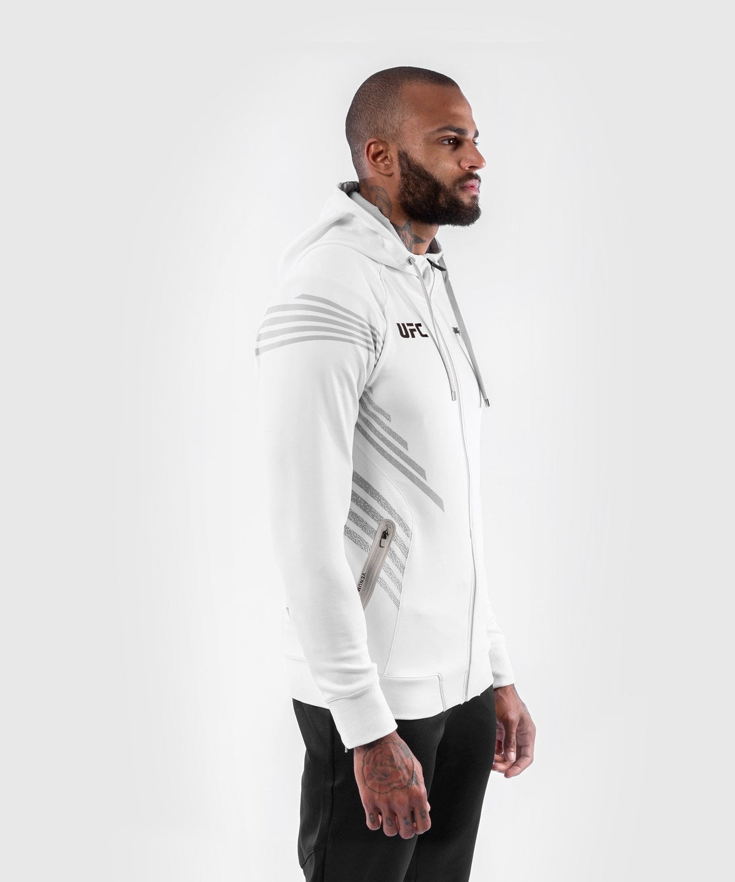 UFC Venum Fighters Authentic Fight Night Herren Walkout Hoodie - Weiß