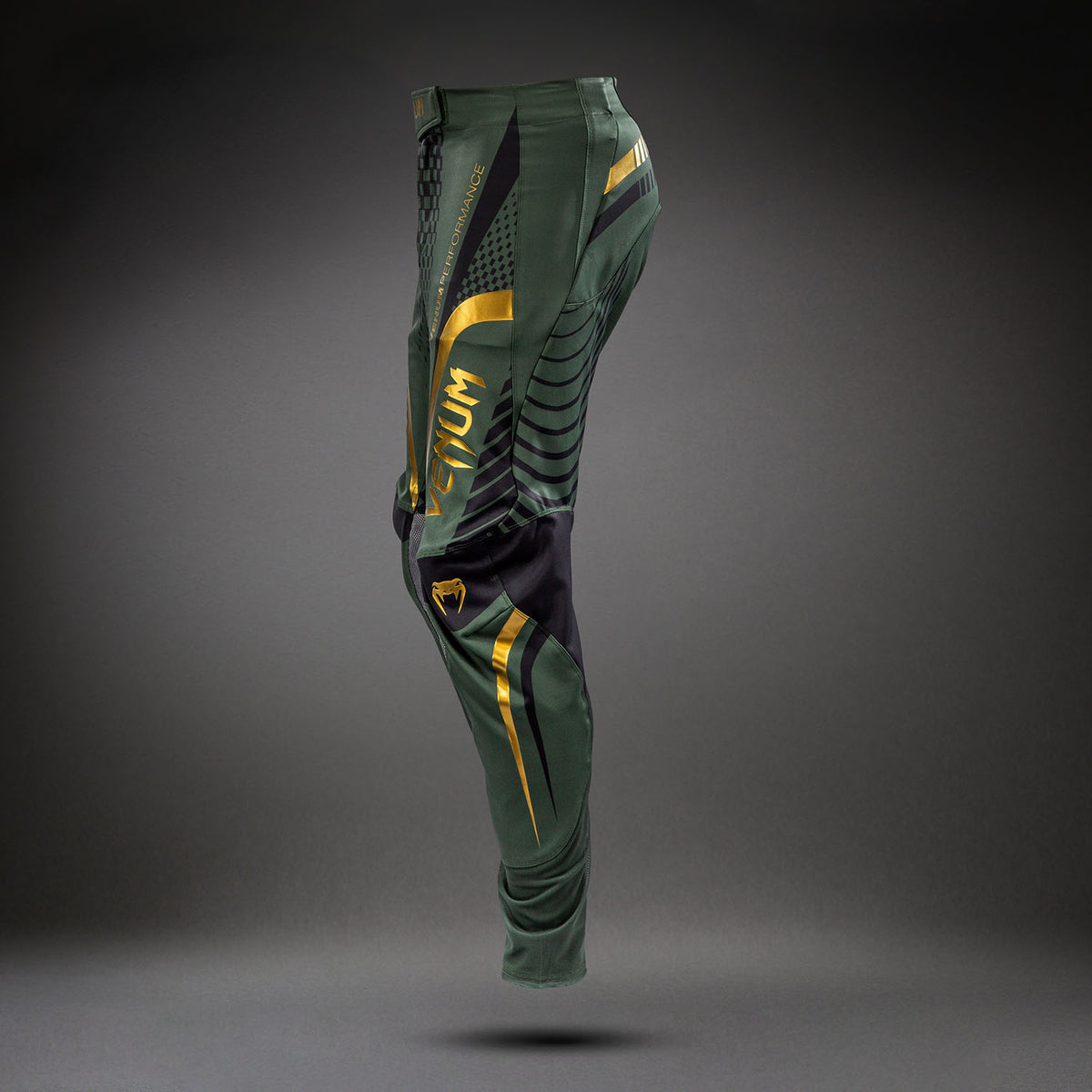 Venum MX Challenger Motorsports-Hose - Schwarz/Grün/Gold