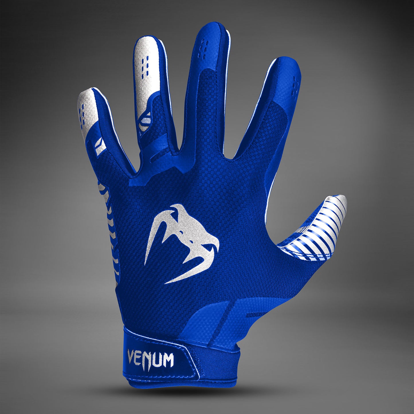 Venum Elite Football Handschuhe - Royalblau/Silber