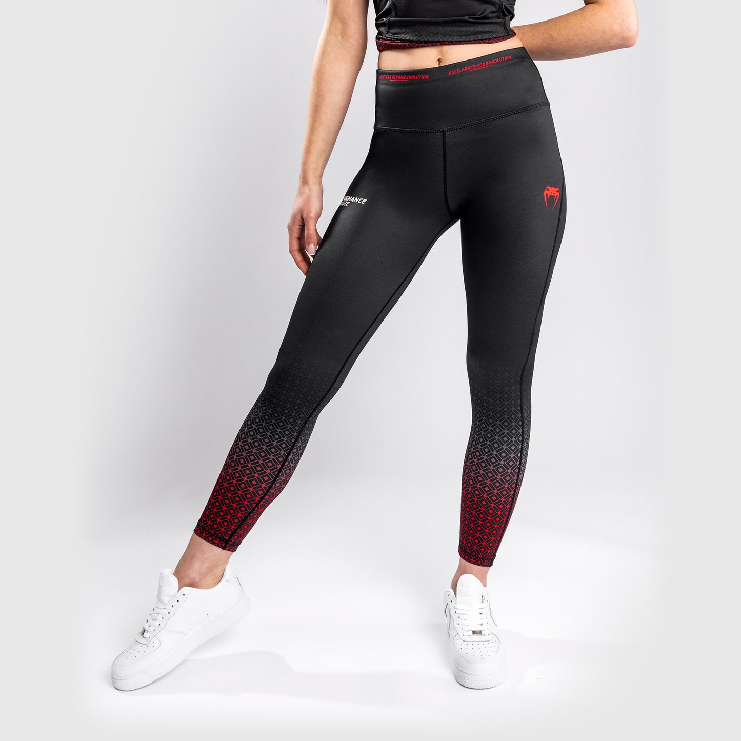 Venum UFC Leistung Institut Leggings – Schwarz/Rot