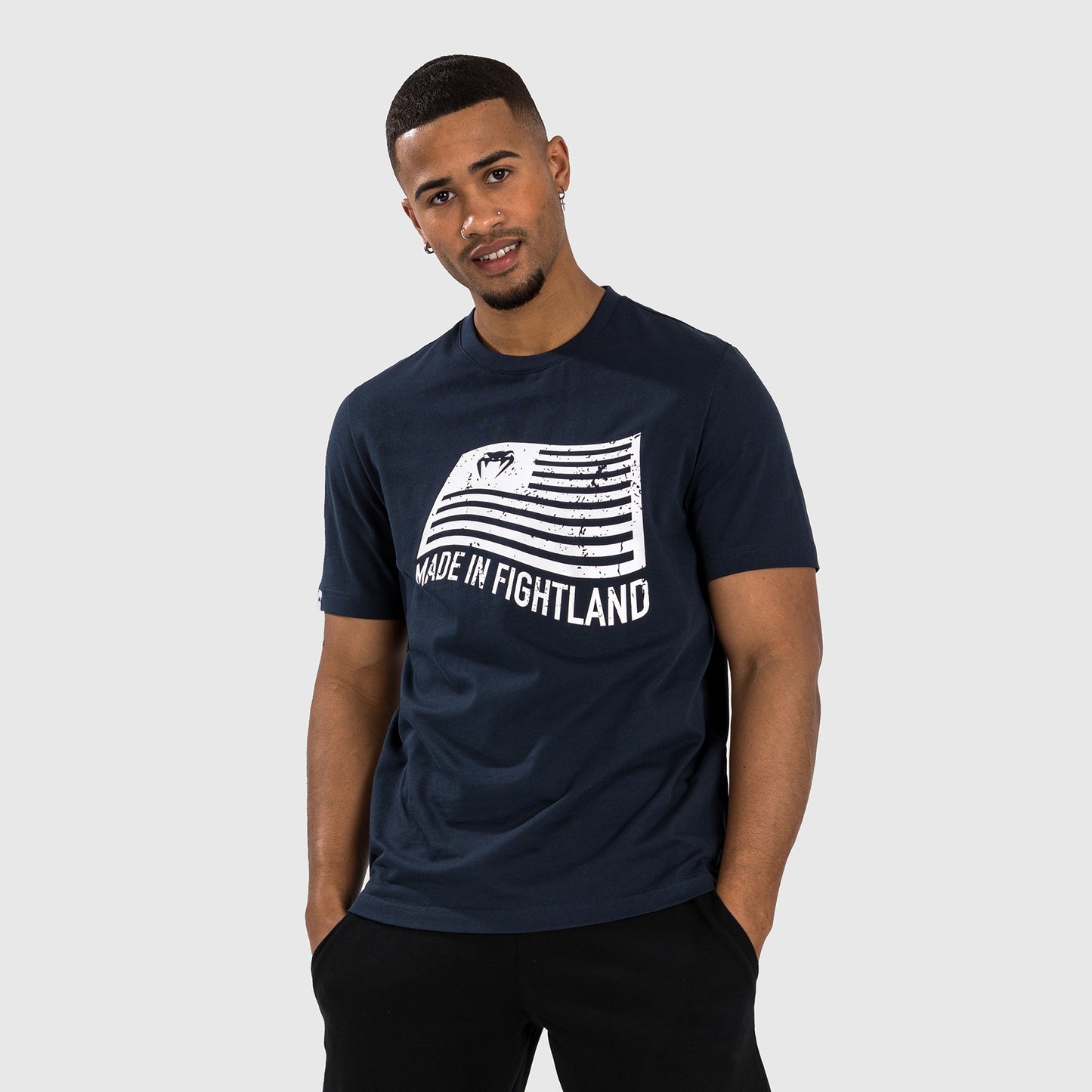 Venum Made in Fightland T-Shirt - Marineblau/Weiß