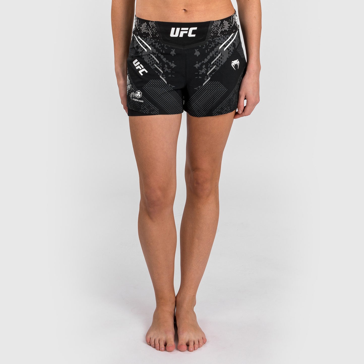 UFC Adrenalin von Venum personalisierte authentische Fight Night Frauen Kampf Short - schwarz