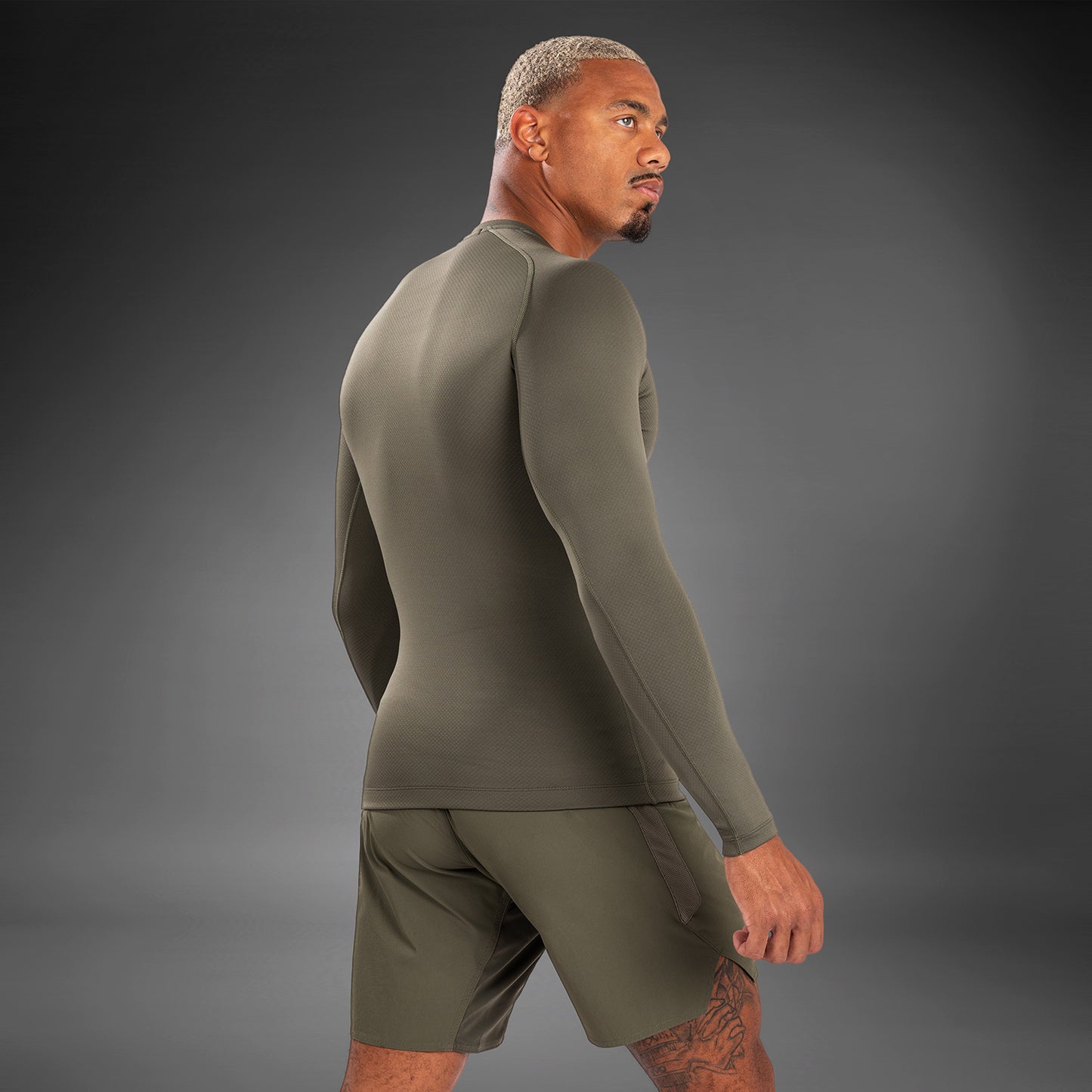 Venum Contender Herren Langärmeliger Rashguard - Khaki