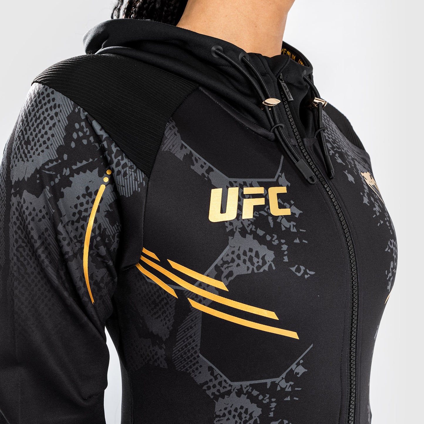 UFC Adrenaline by Venum Personalisiertes Authentic Fight Night Frauen Walkout Hoodie - Champion
