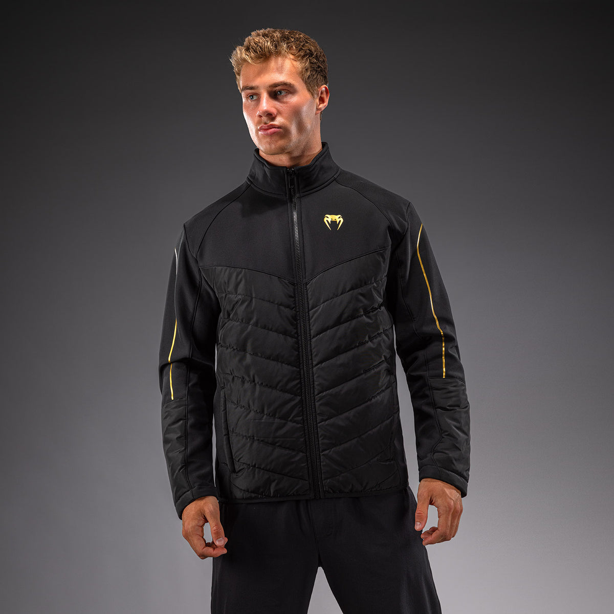 Venum Paddock Softshelljacke - Schwarz/Gold