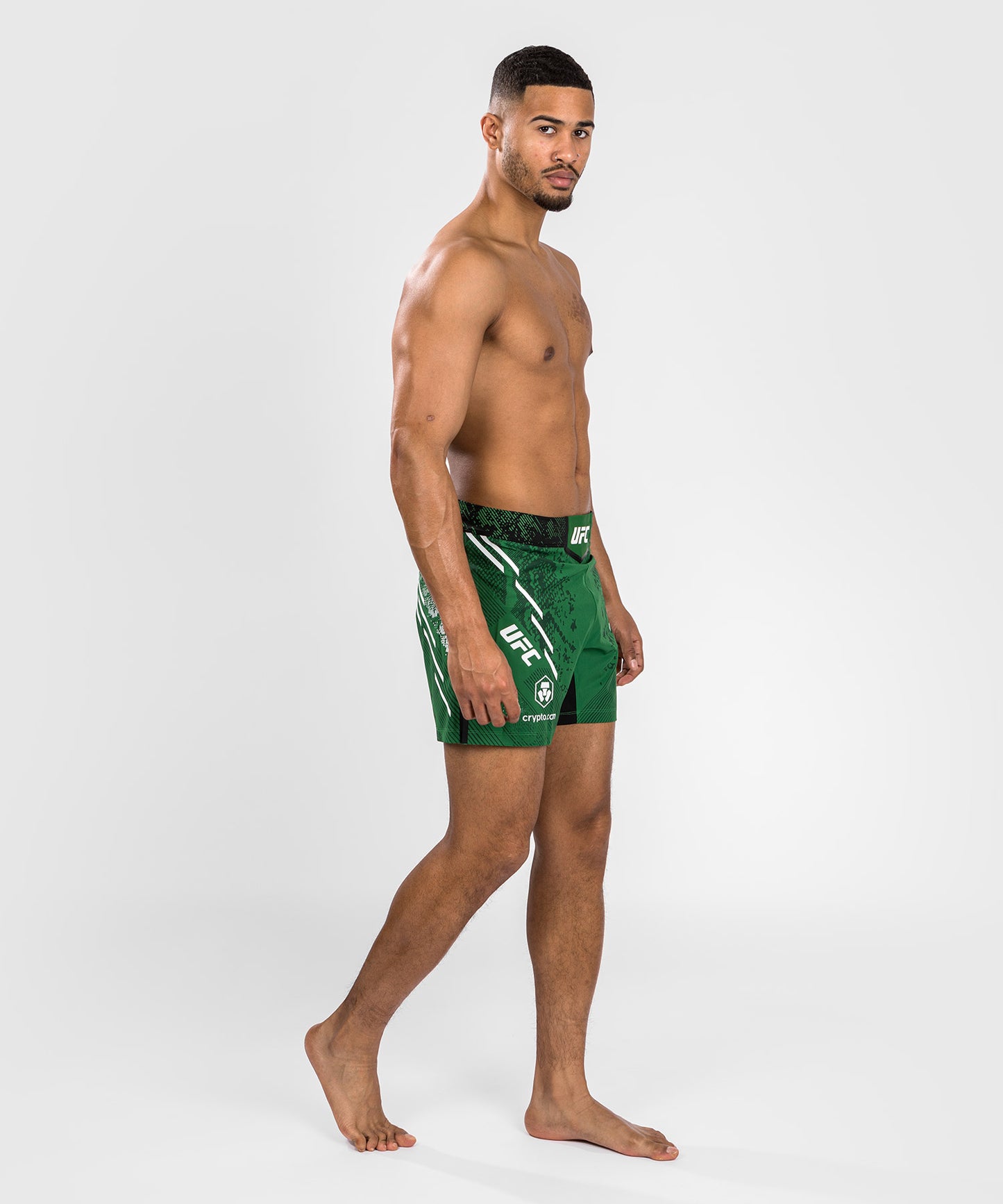Noche UFC by Venum  Authentic Fight Night Herren Kampfhose - Kurze Passform - Grün