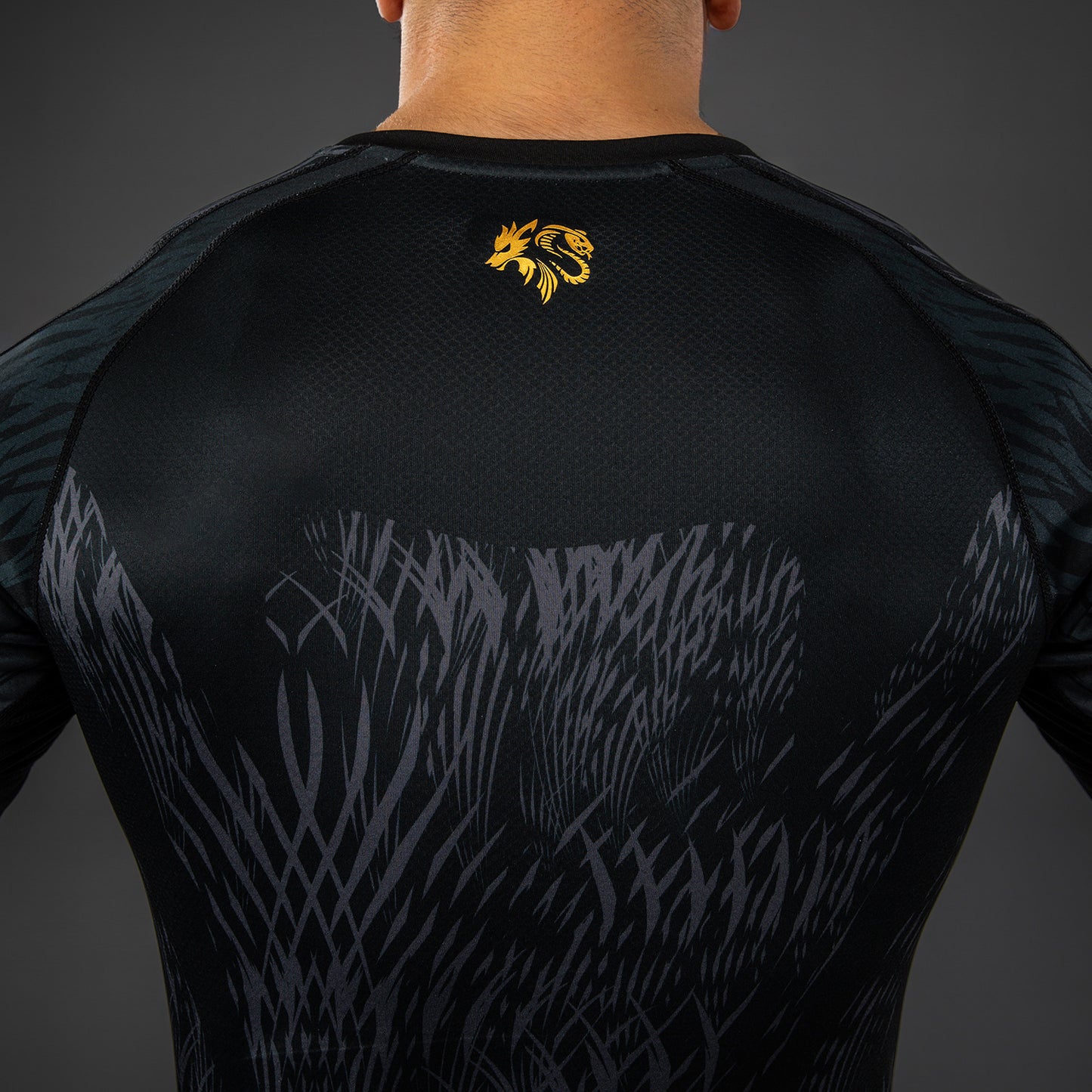 Venum x Chimaev Langarm Rashguard - Schwarz/Grau