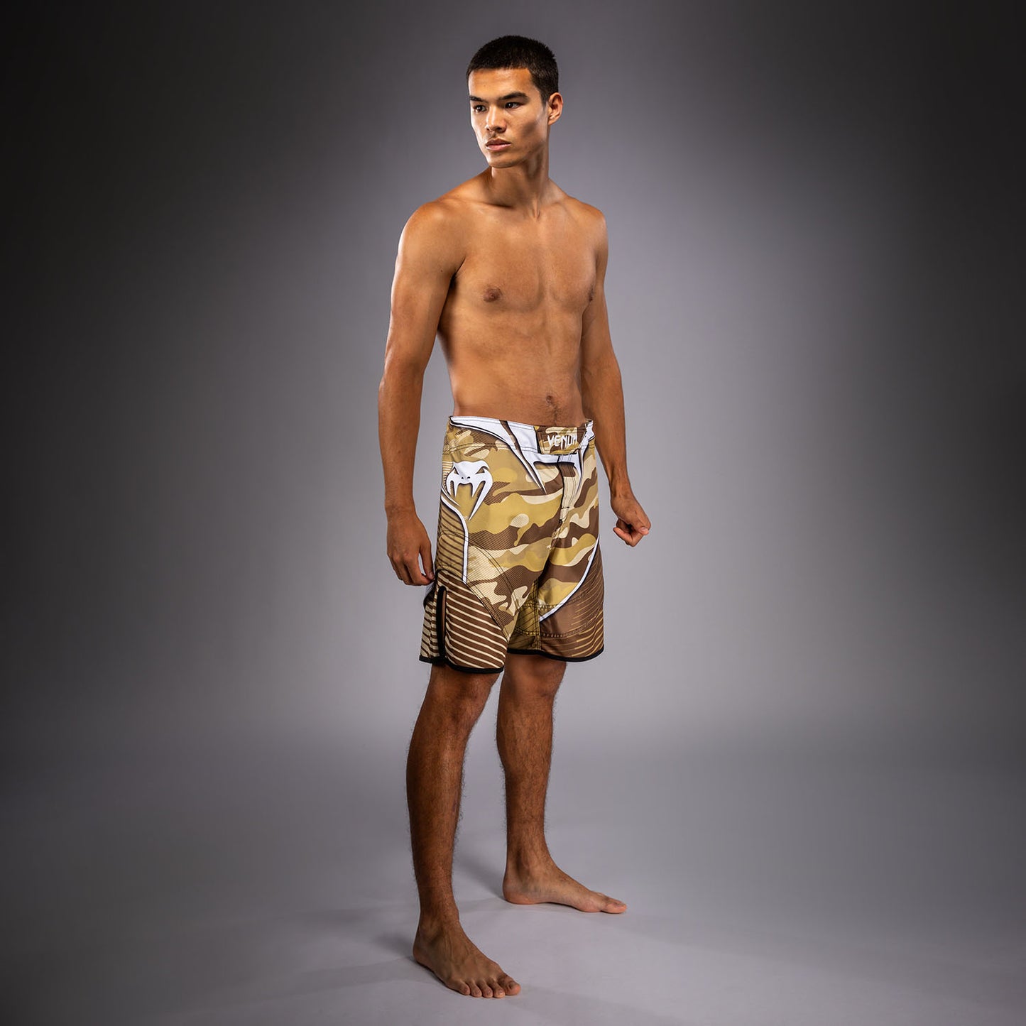 Venum Camo Hero Fightshorts - Hellbeige/Braun