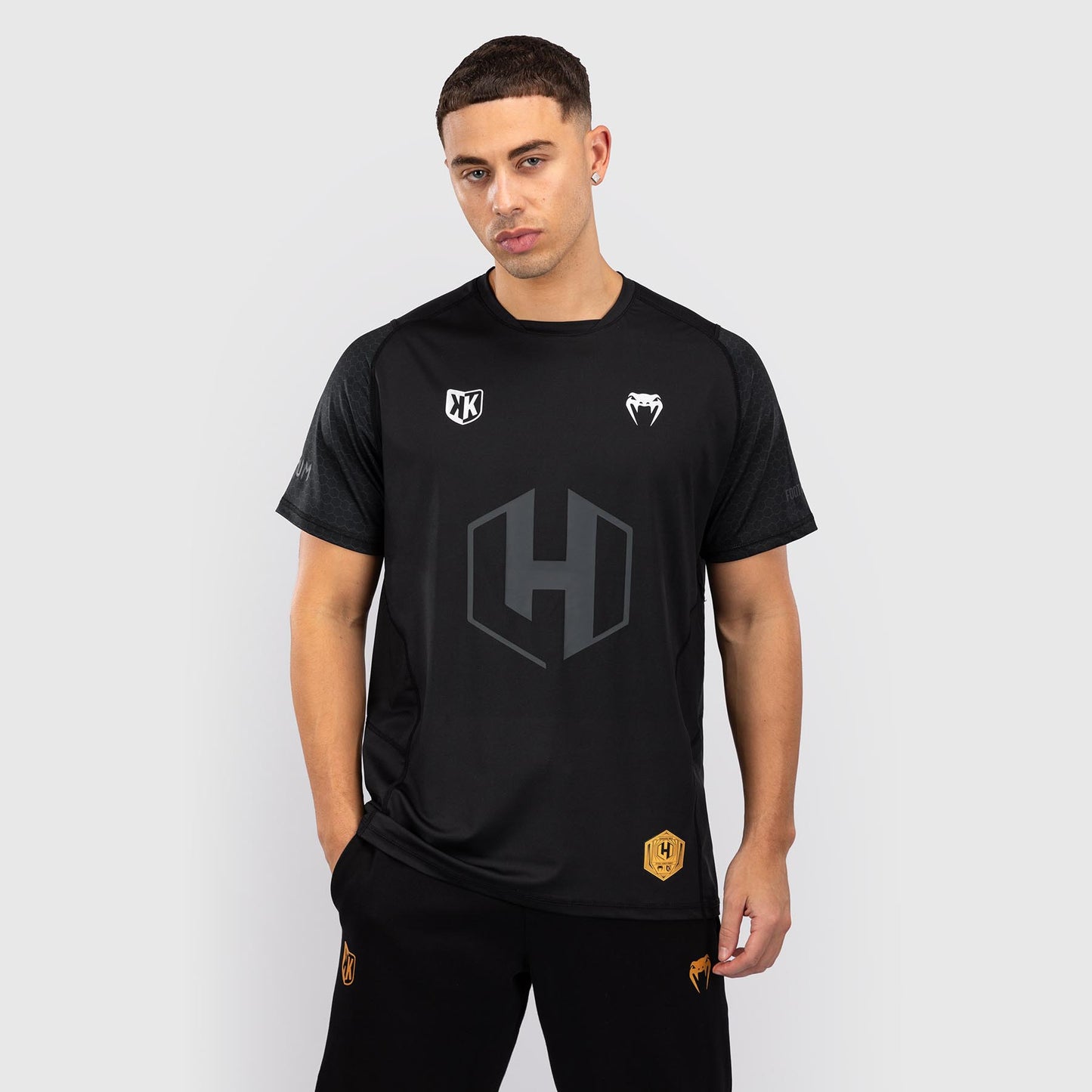 Foot Korner x Venum Hexagon MMA T-Shirt - Schwarz/Silber