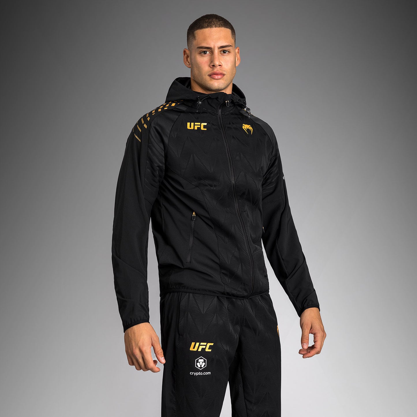 UFC Zenith by Venum Authentic Fight Night Kapuzenjacke Herren Personalisiert - Champion