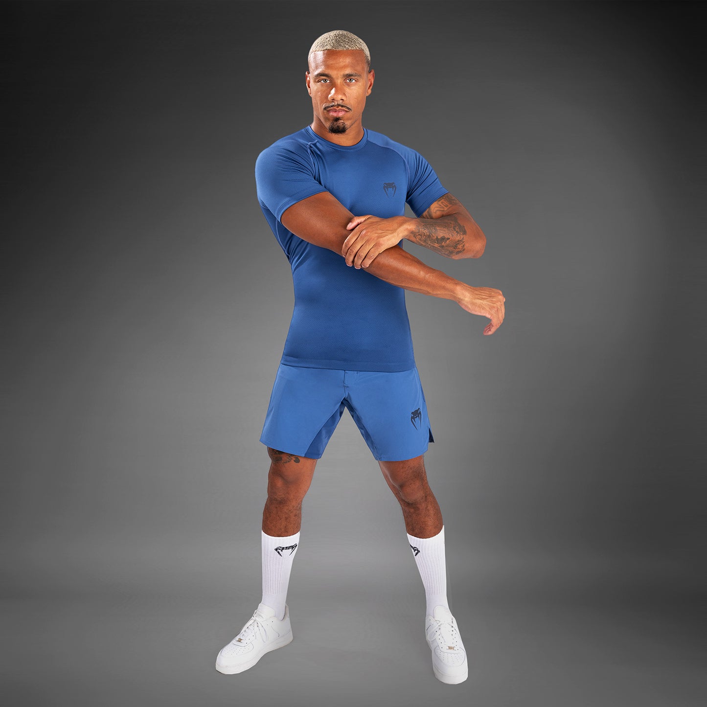 Venum Contender Herren Kurzarm Rashguard - Blau