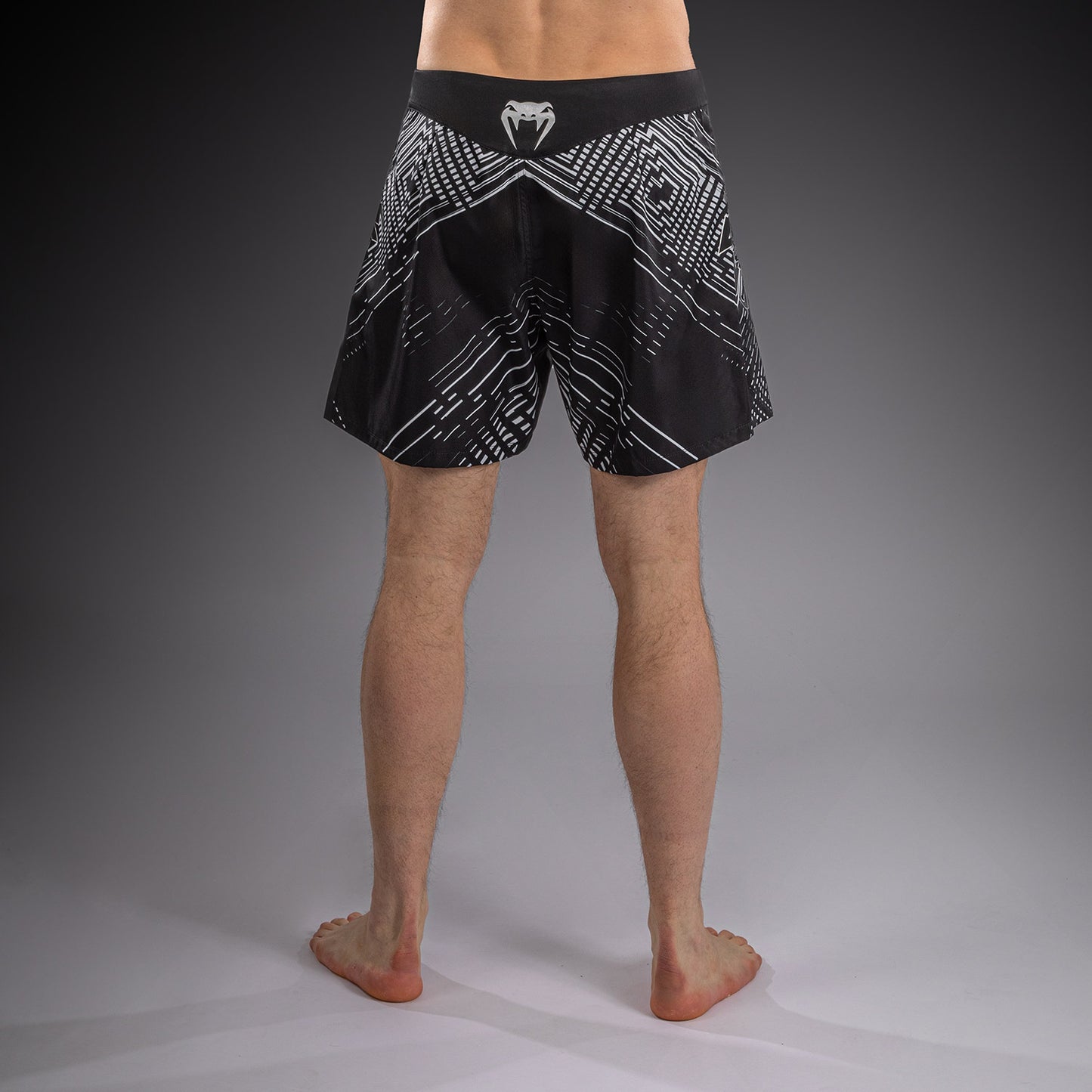 Venum Midnight Fury Fightshorts – Schwarz/Grau/Silber