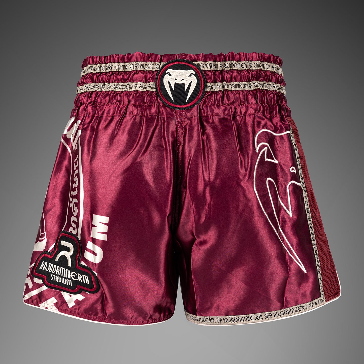 Venum x Rajadamnern Muay Thai Shorts - Burgunderrot