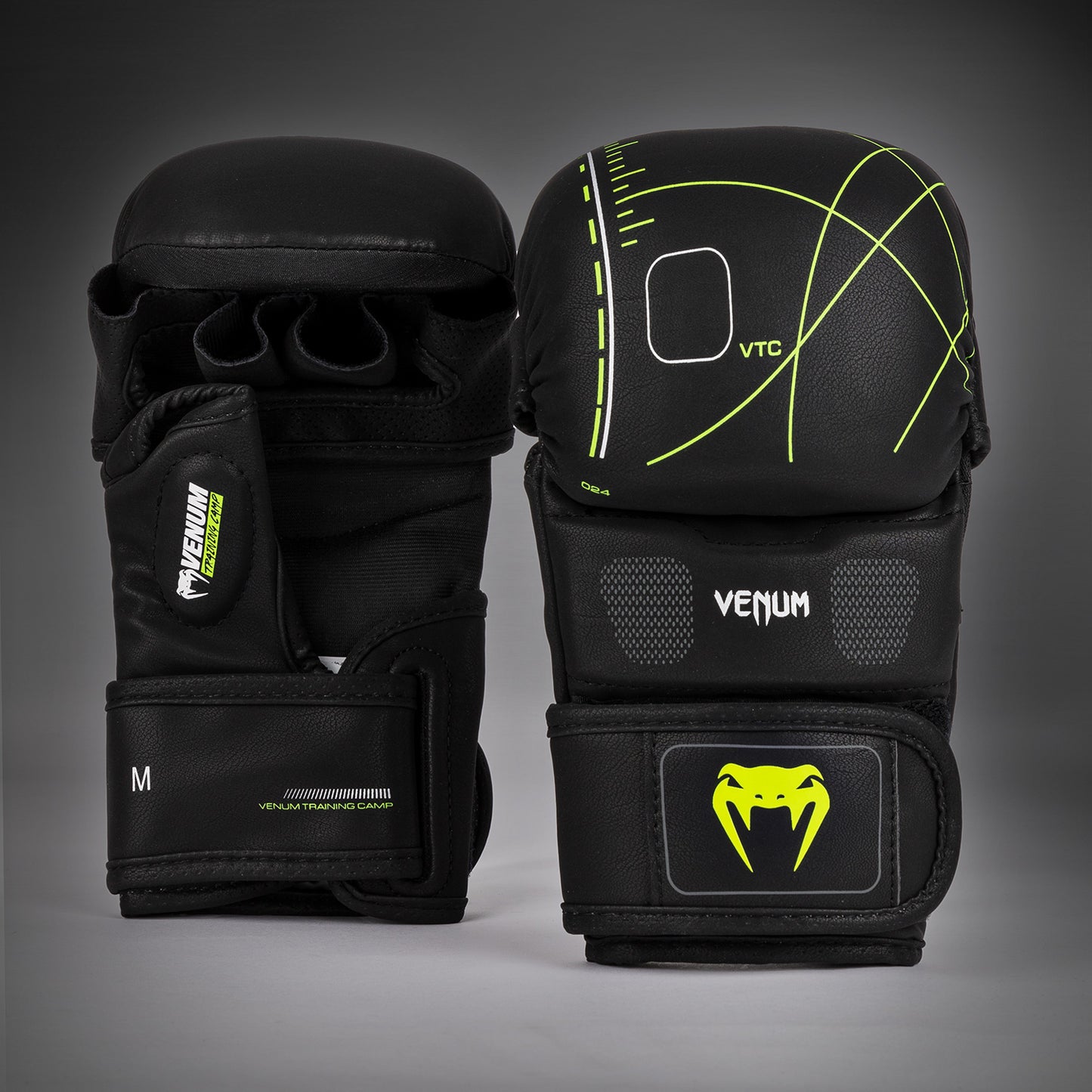 Venum Training Camp 4.0 Sparringhandschuhe - Schwarz/Neo-Grün