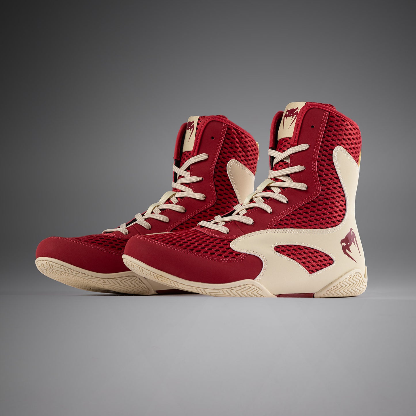 Venum Contender Boxschuhe - Rubinrot/Elfenbein