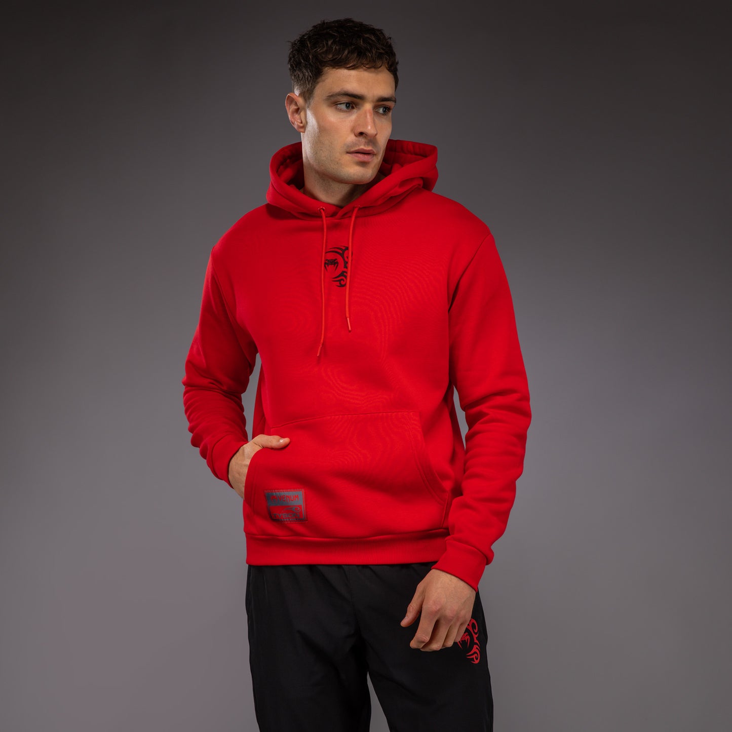 Venum x Mike Tyson Tiger Hoodie - Intensivrot/Tiefschwarz