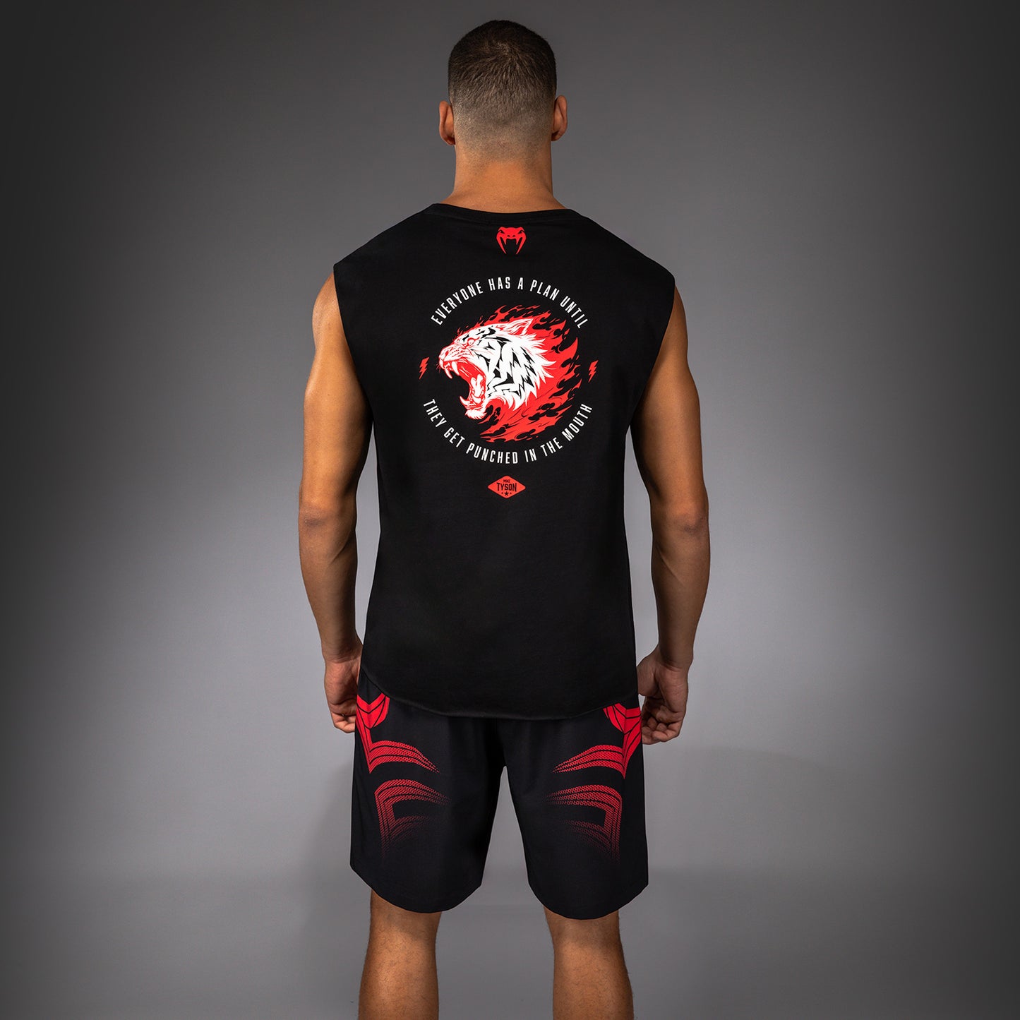 Venum x Mike Tyson Tiger Ärmelloses T-Shirt - Tiefschwarz