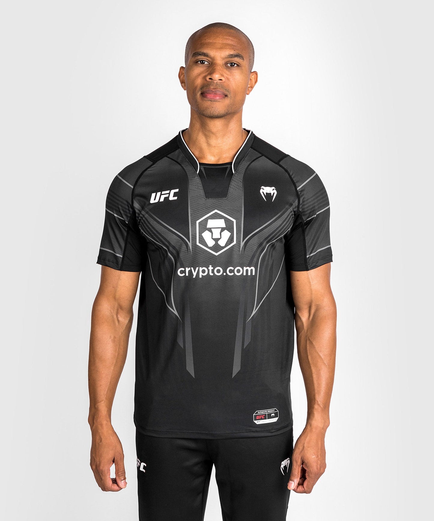 UFC Venum personalisierte authentische Fight Night 2.0 Männer Walkout Jersey - schwarz