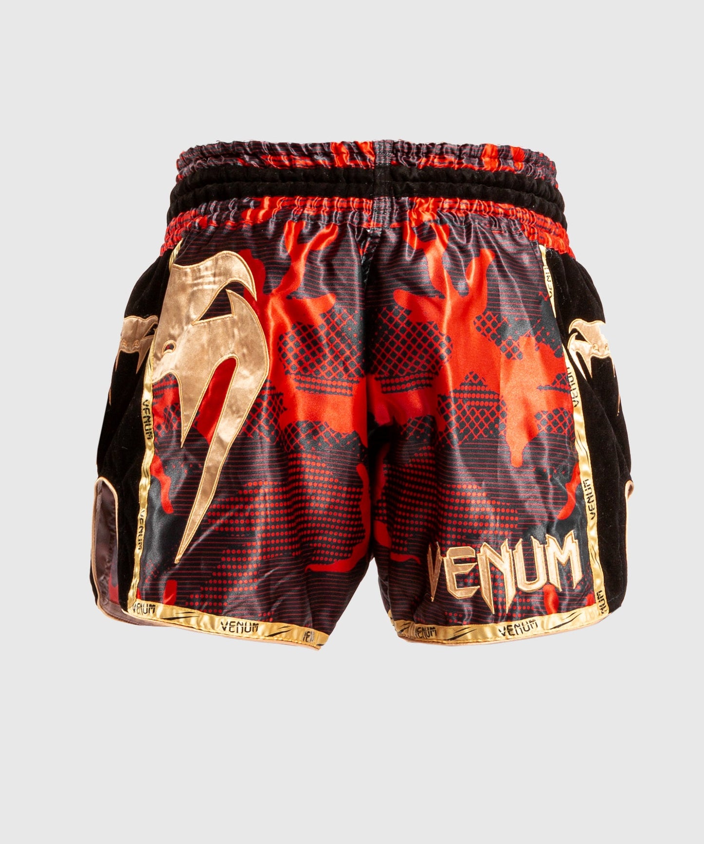 Muay Thai Shorts Venum Giant Camo - Rot/Gold