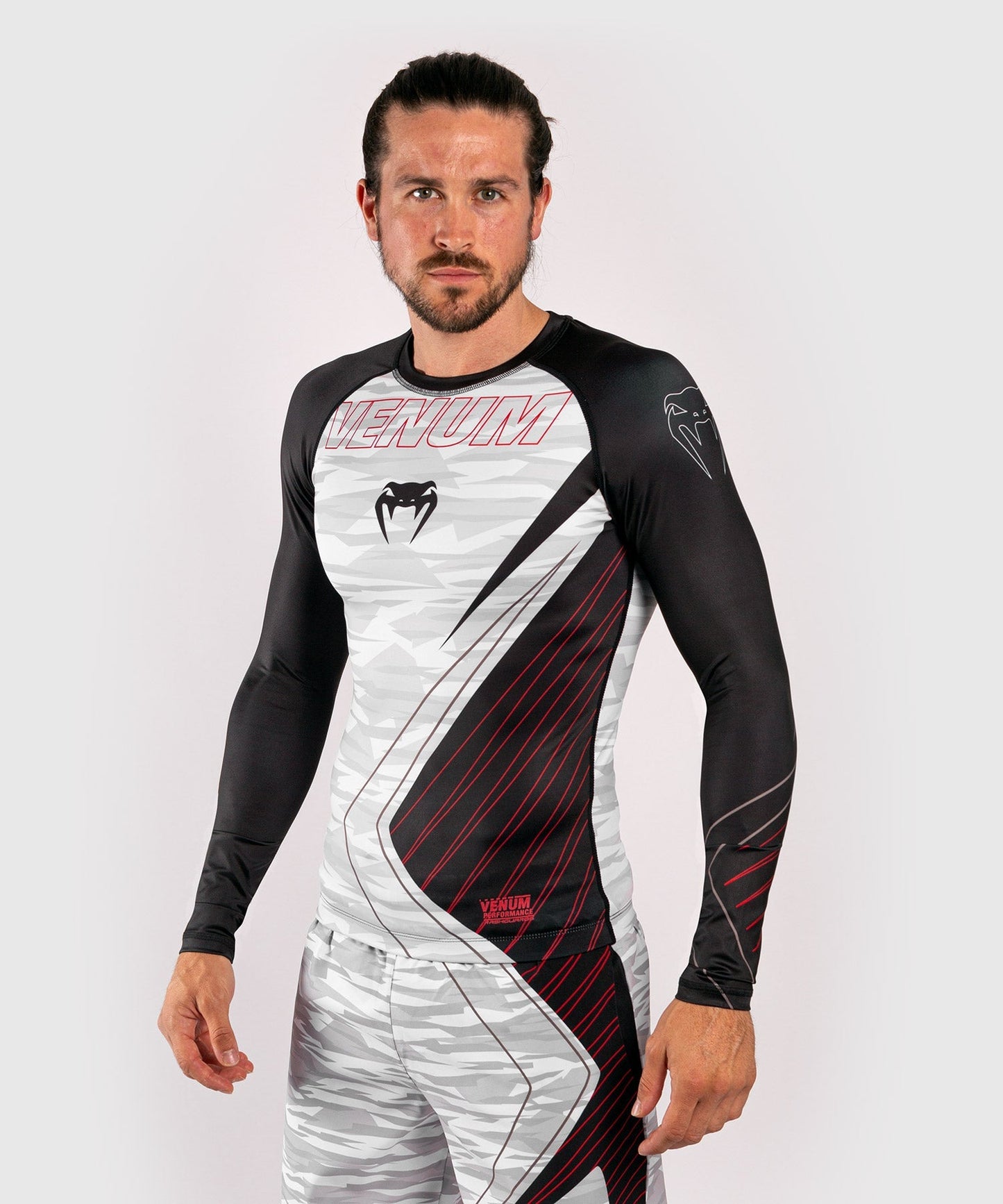 Venum Contender 5.0 Rashguard - Lange Ärmel - White/Camo