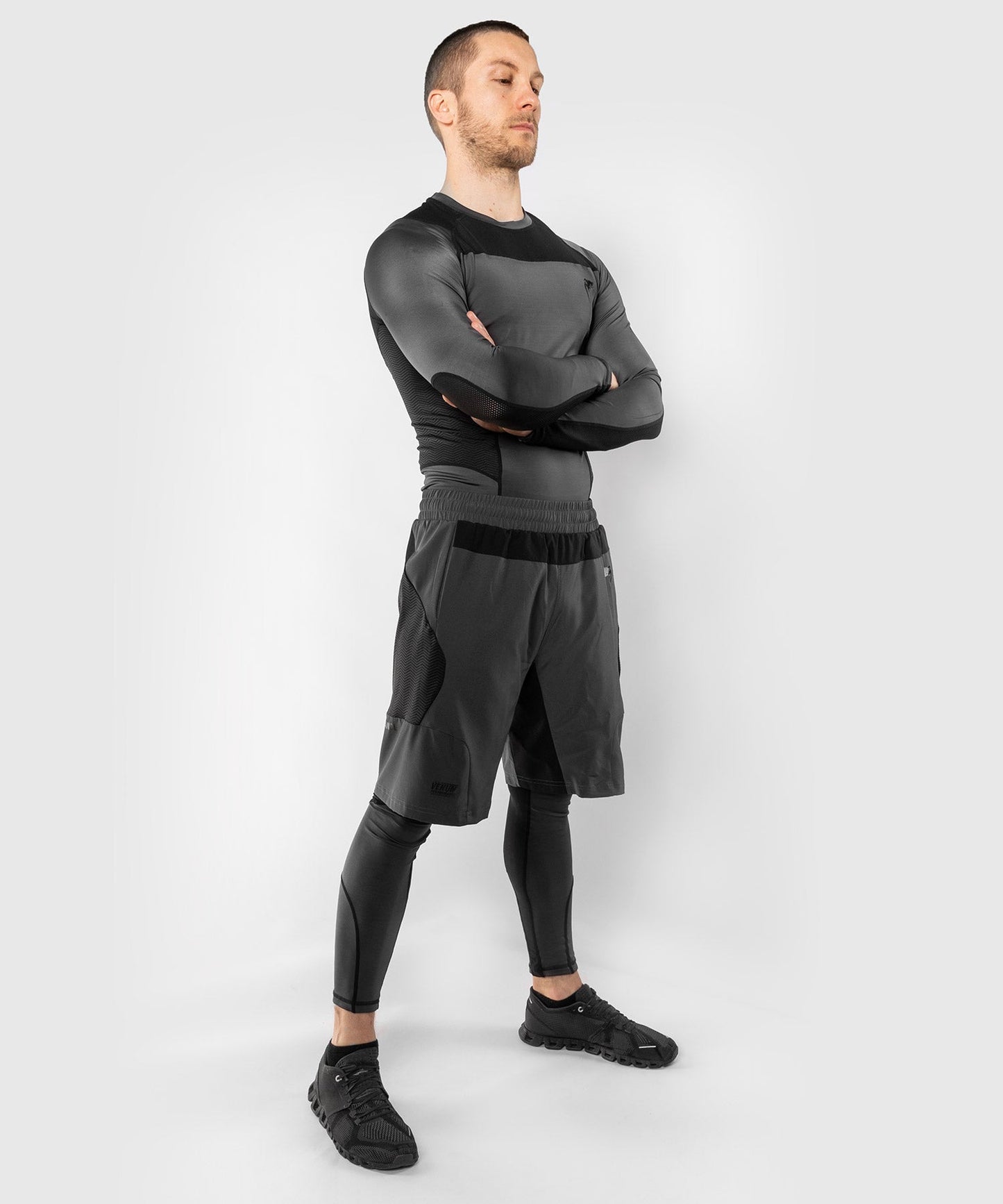 Venum G-Fit Trainings-Shorts - Grau/Schwarz