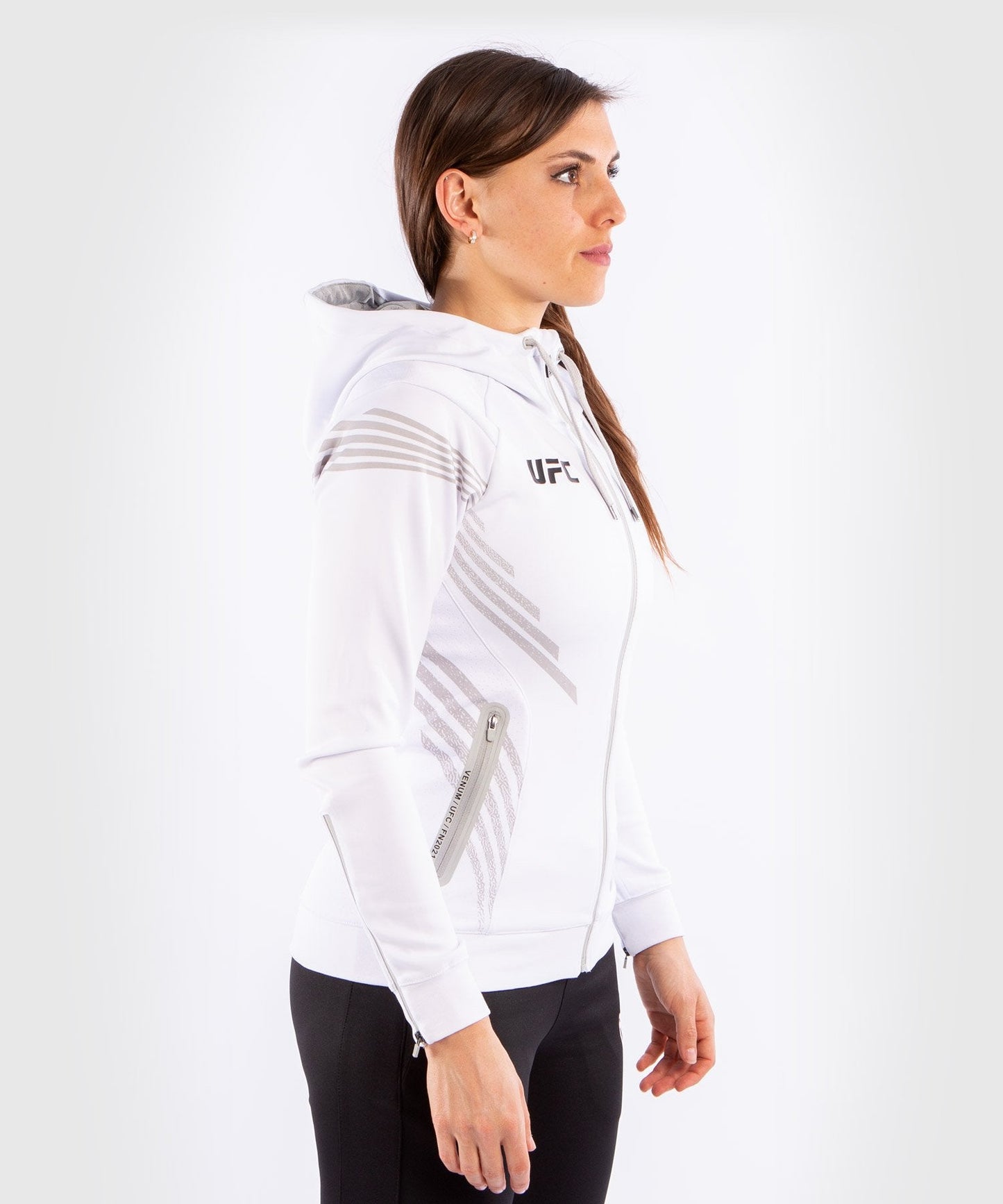 UFC Venum Fighters Authentic Fight Night Damen Walkout Hoodie - Weiß