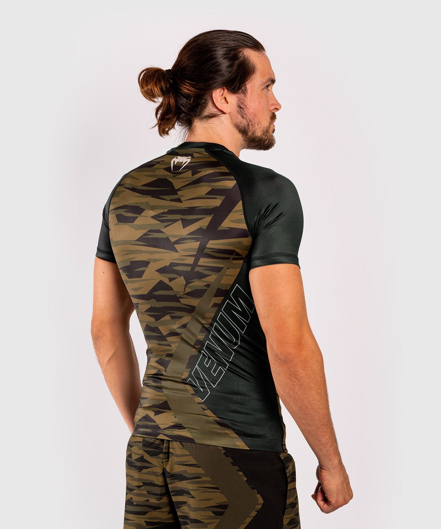 Venum Contender 5.0 Rashguard - Kurze Ärmel - Khaki Camo