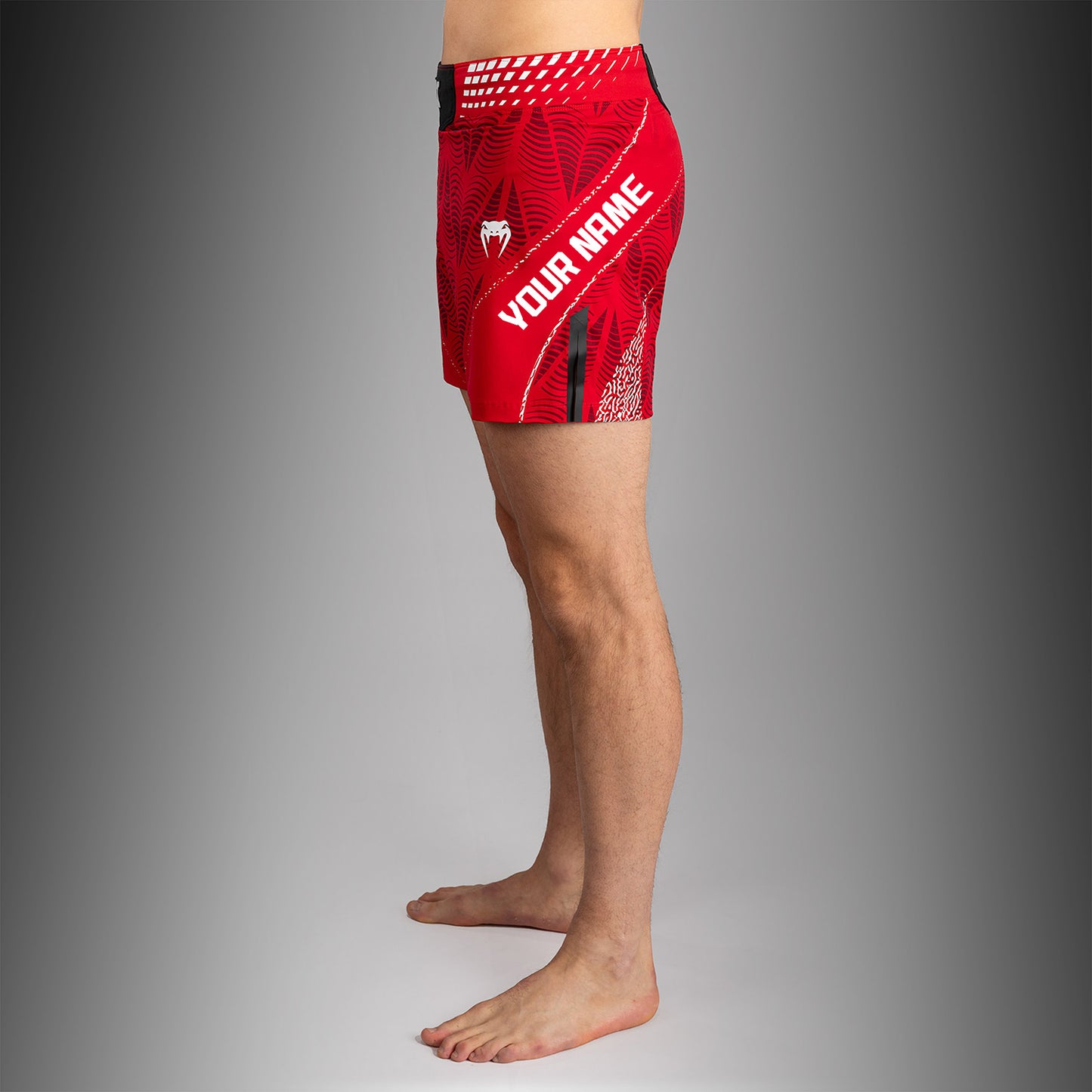 UFC Zenith by Venum Authentic Fight Night Kurze Passform Fight Short Herren Personalisiert - Rot