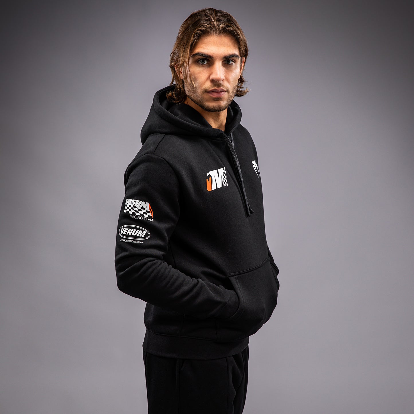 Venum Motorsport Hoodie - Tiefschwarz