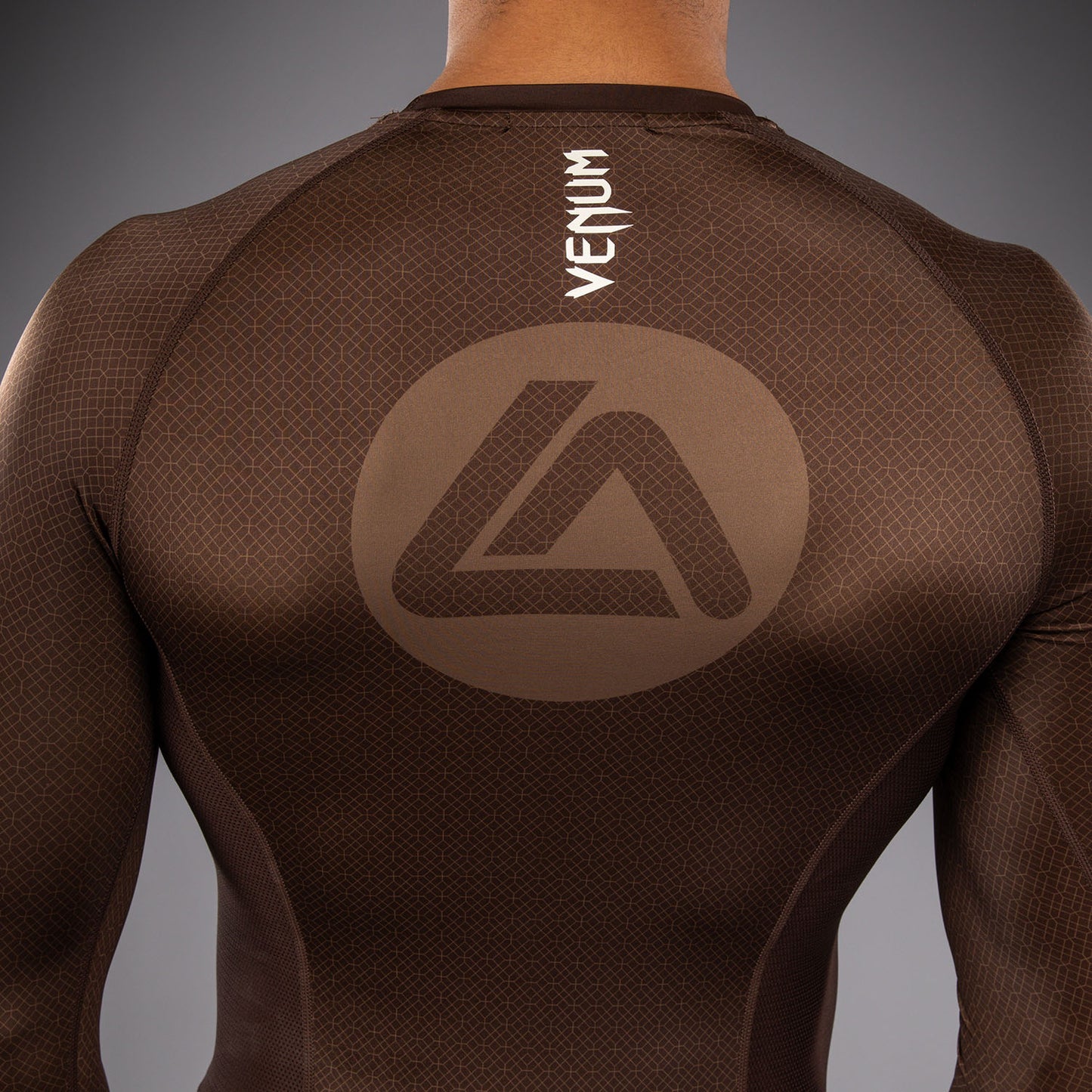 Venum x Roger Gracie Academy Langarm Rashguard - Dunkelbraun