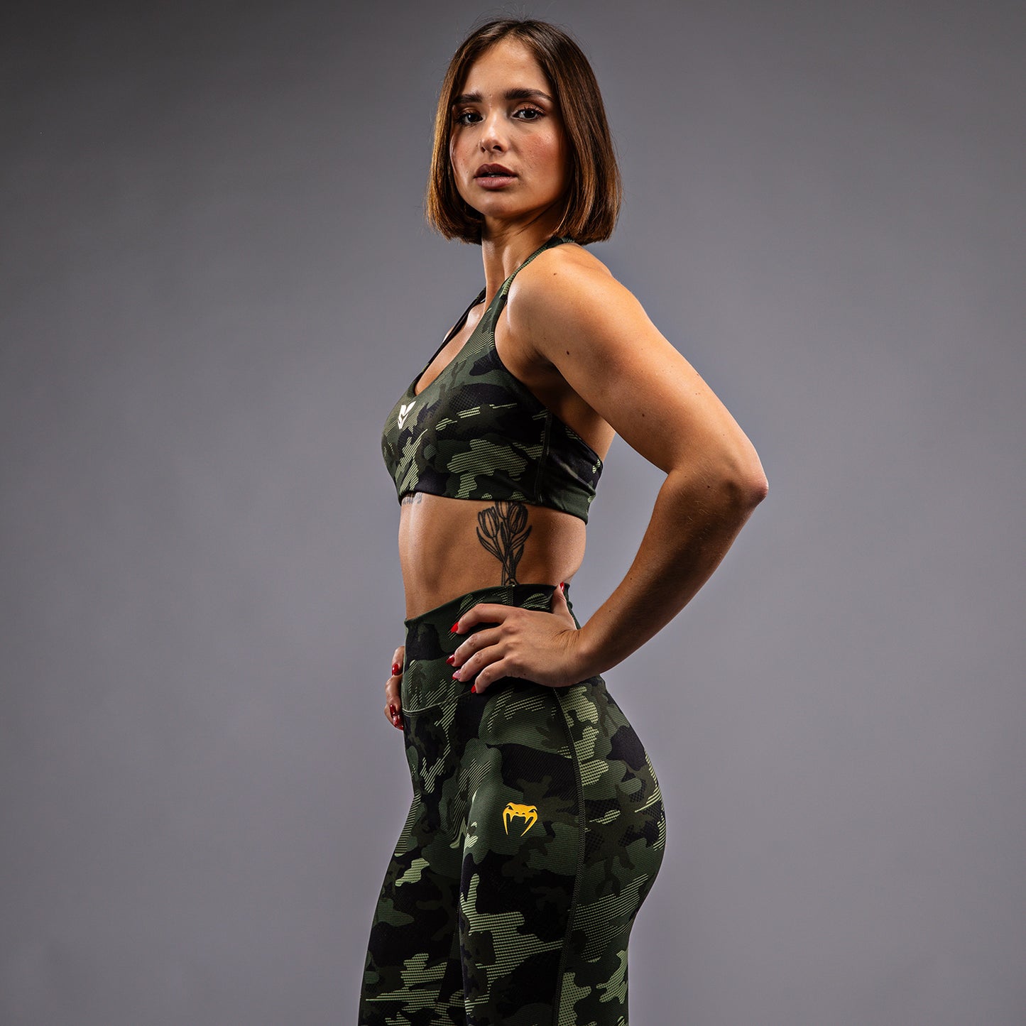 Venum x Sophia Rose Damen Sport-BH - Forest Camo