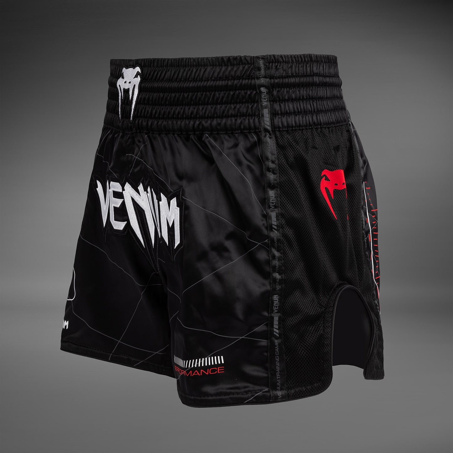 Venum Tactical XT Muay Thai Shorts - Schwarz/Feuerrot