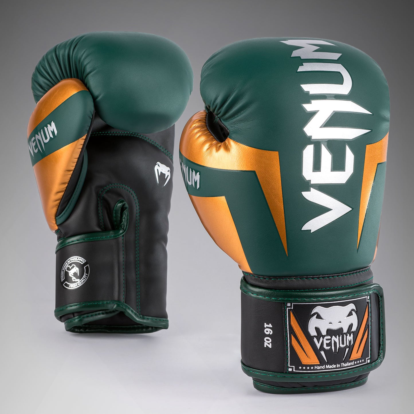 Venum Elite  Boxhandschuhe - Grün/Bronze/Silber